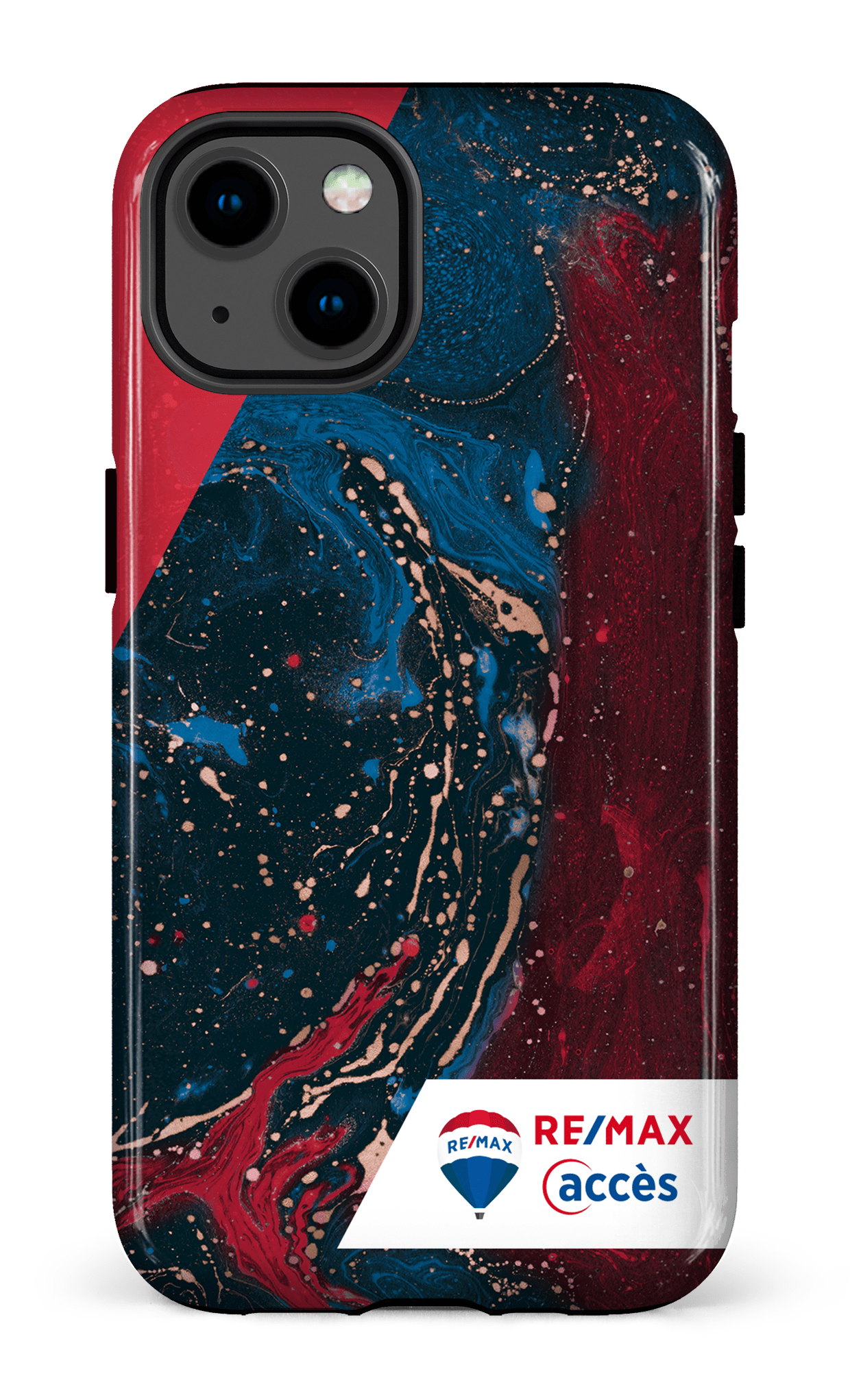 iPhone 13 Tough Peinture marbrée sombre -