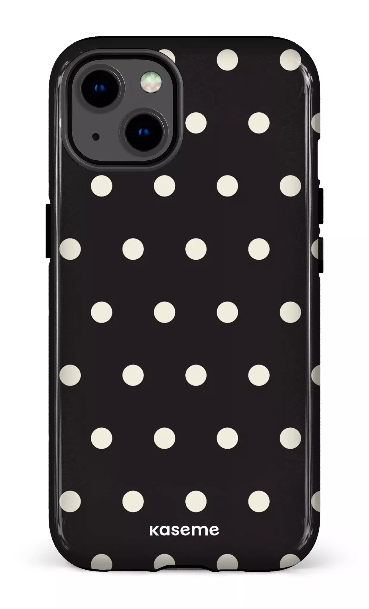 iPhone 13 Tough Polka Black -