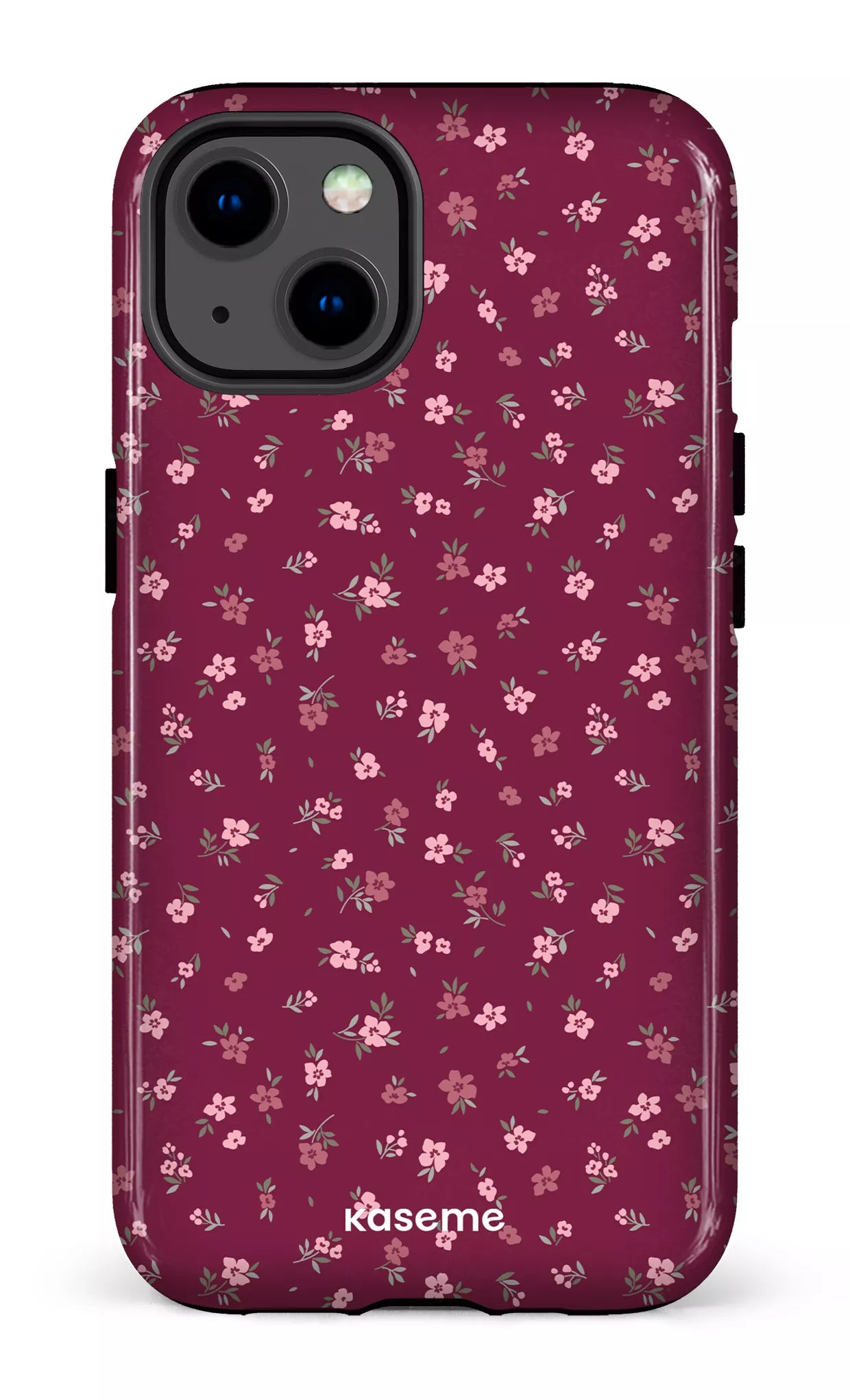 iPhone 13 Tough Porcelain Blossom Burgundy -