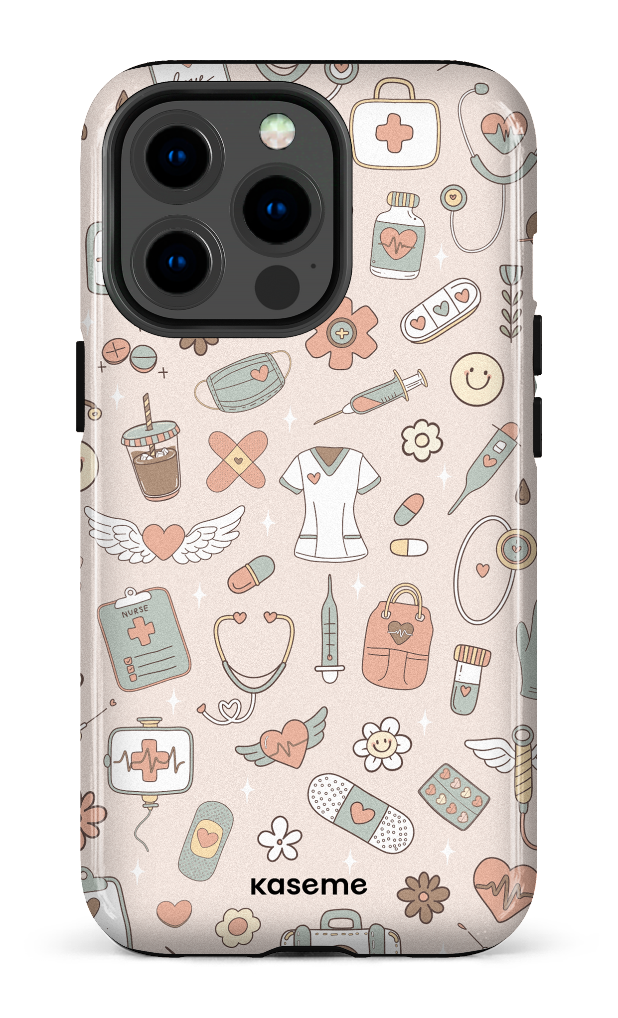 iPhone 13 pro Tough Code Beige -