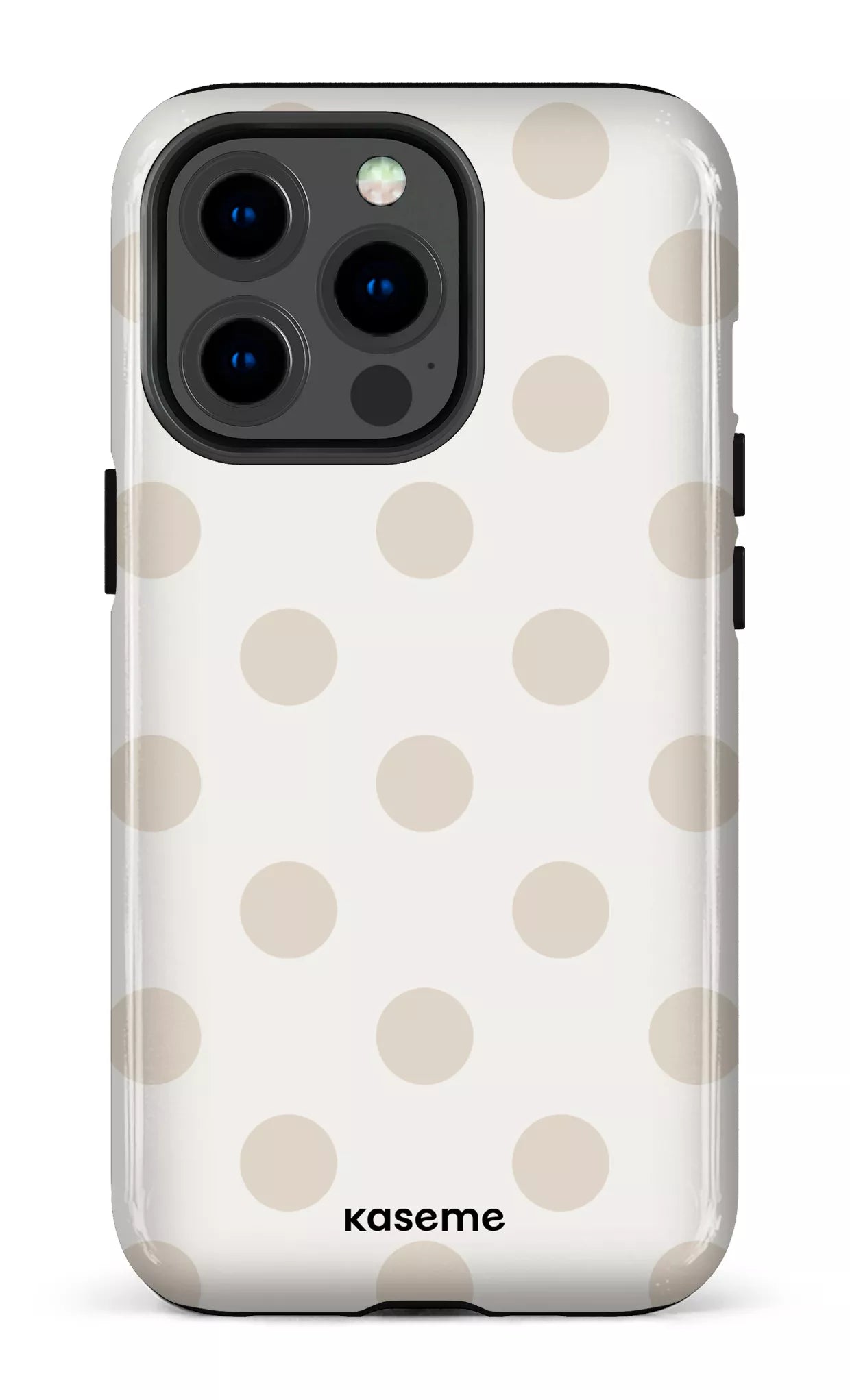 iPhone 13 pro Tough Couture Beige & White -