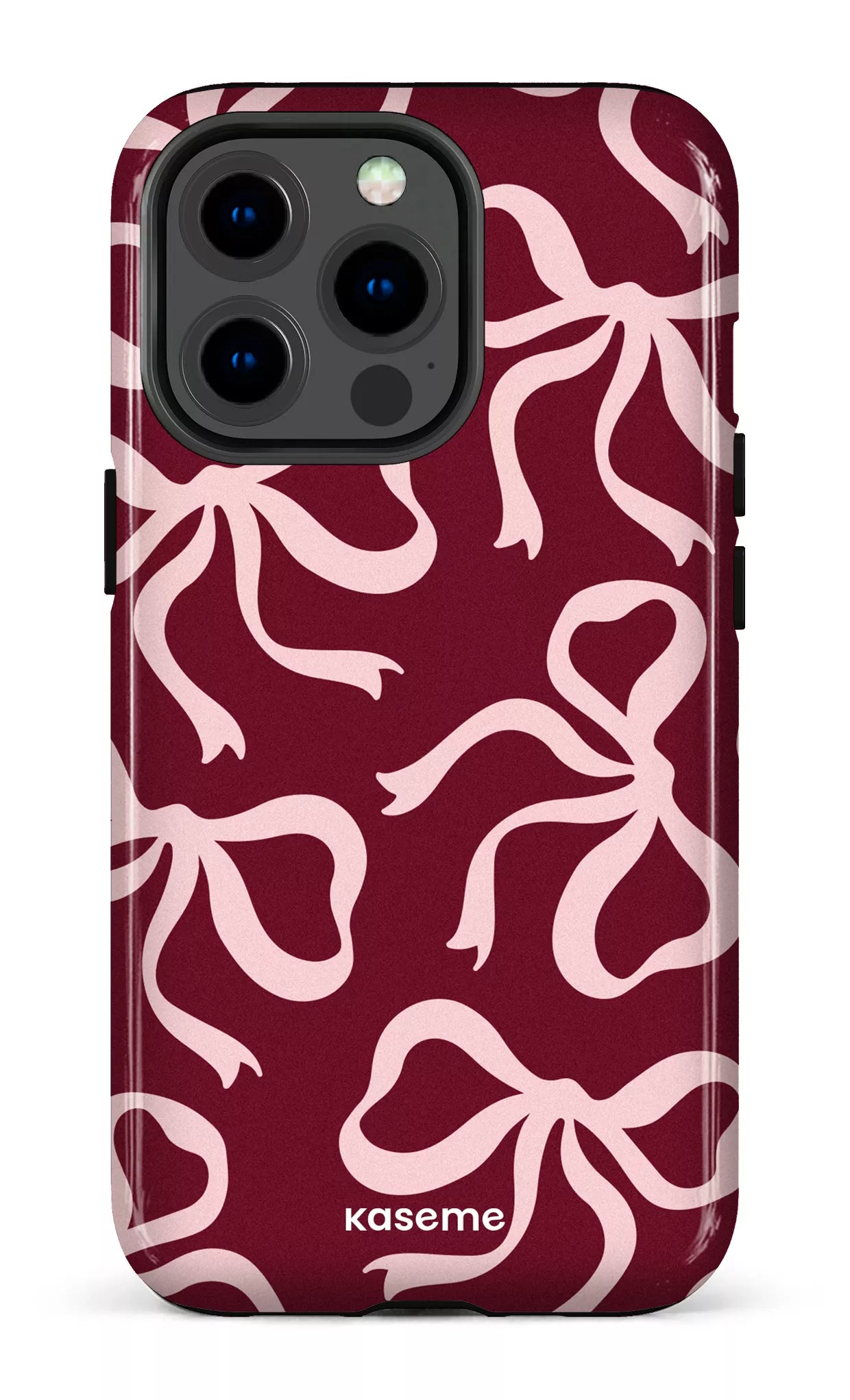 iPhone 13 pro Tough Lace Burgundy & Pink -