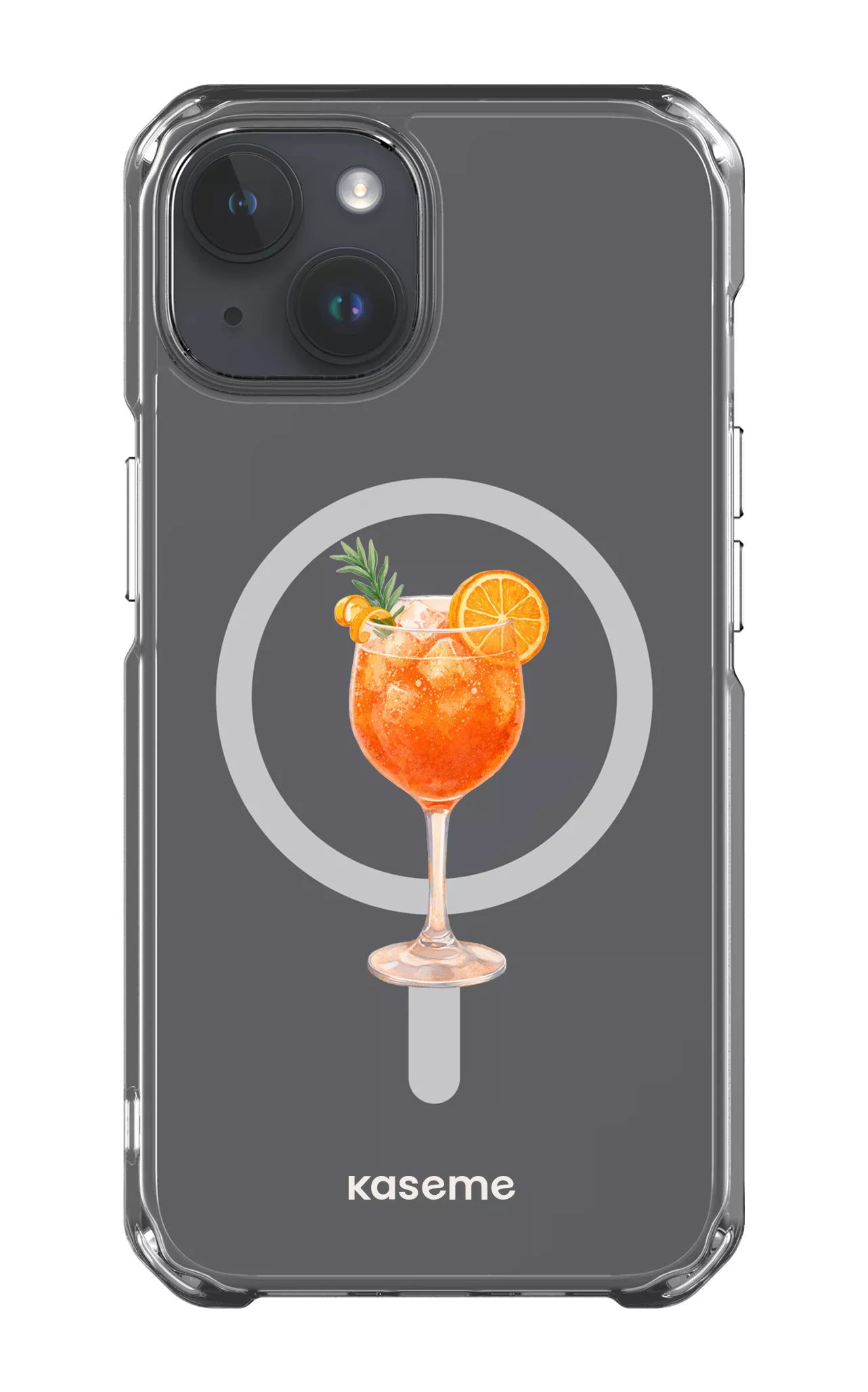 iPhone 14 Clear Case - Magsafe Aperol Sunset Clear Case -