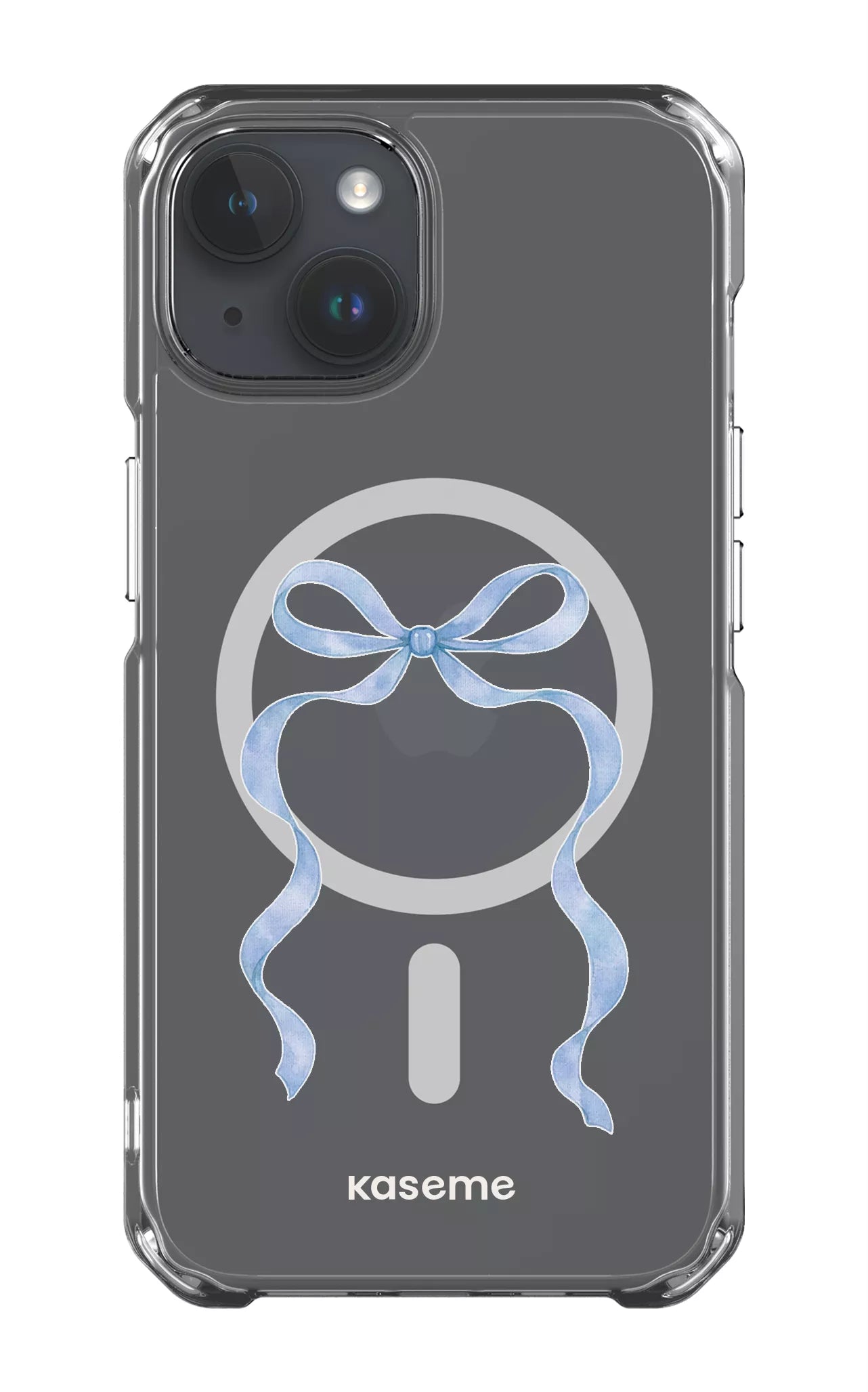 iPhone 14 Clear Case - Magsafe Celeste Blue Clear Case -