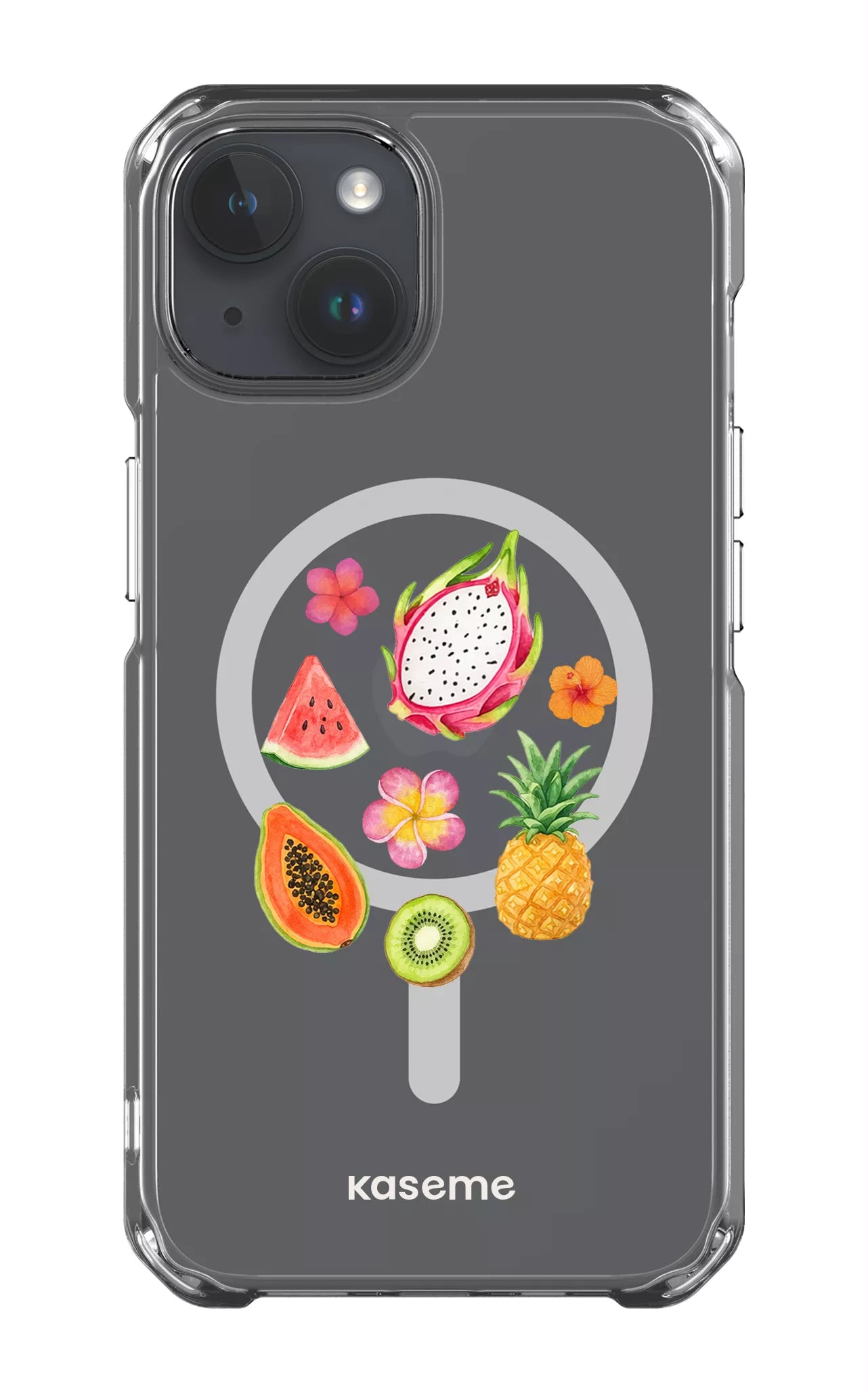 iPhone 14 Clear Case - Magsafe Fresca Tropicale Clear Case -