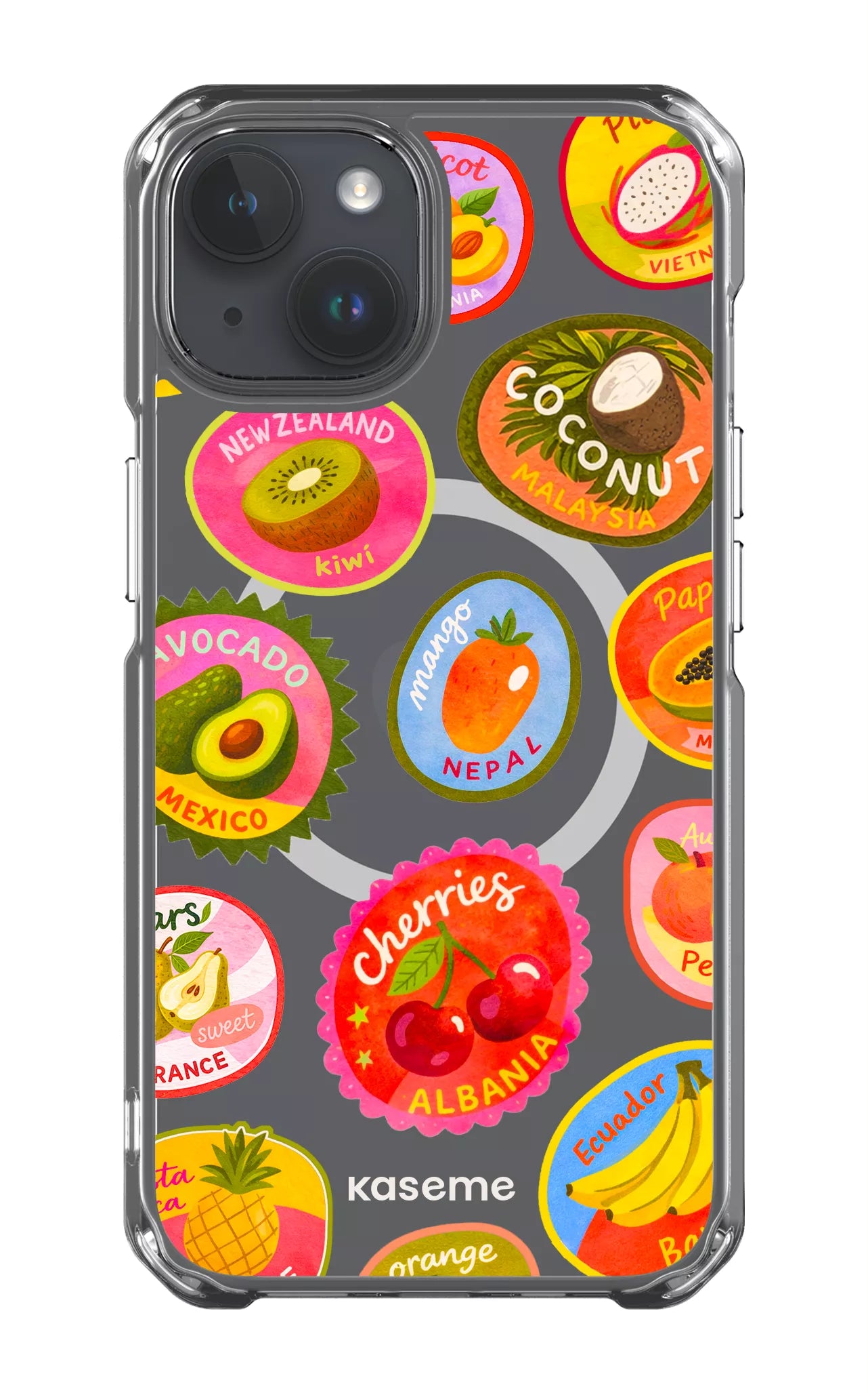 iPhone 14 Clear Case - Magsafe Frutti Clear Case -