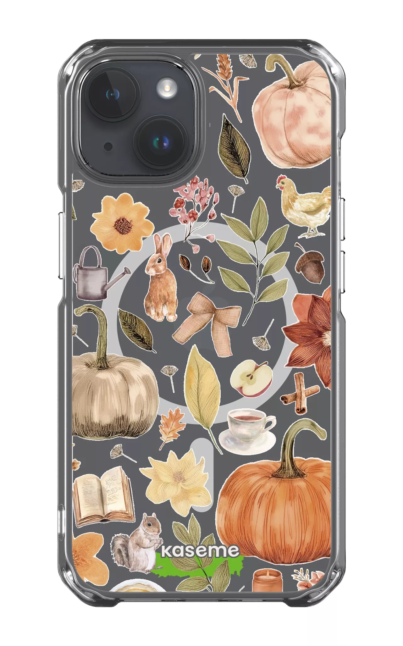 iPhone 14 Clear Case - Magsafe Harvest Hues Clear Case -