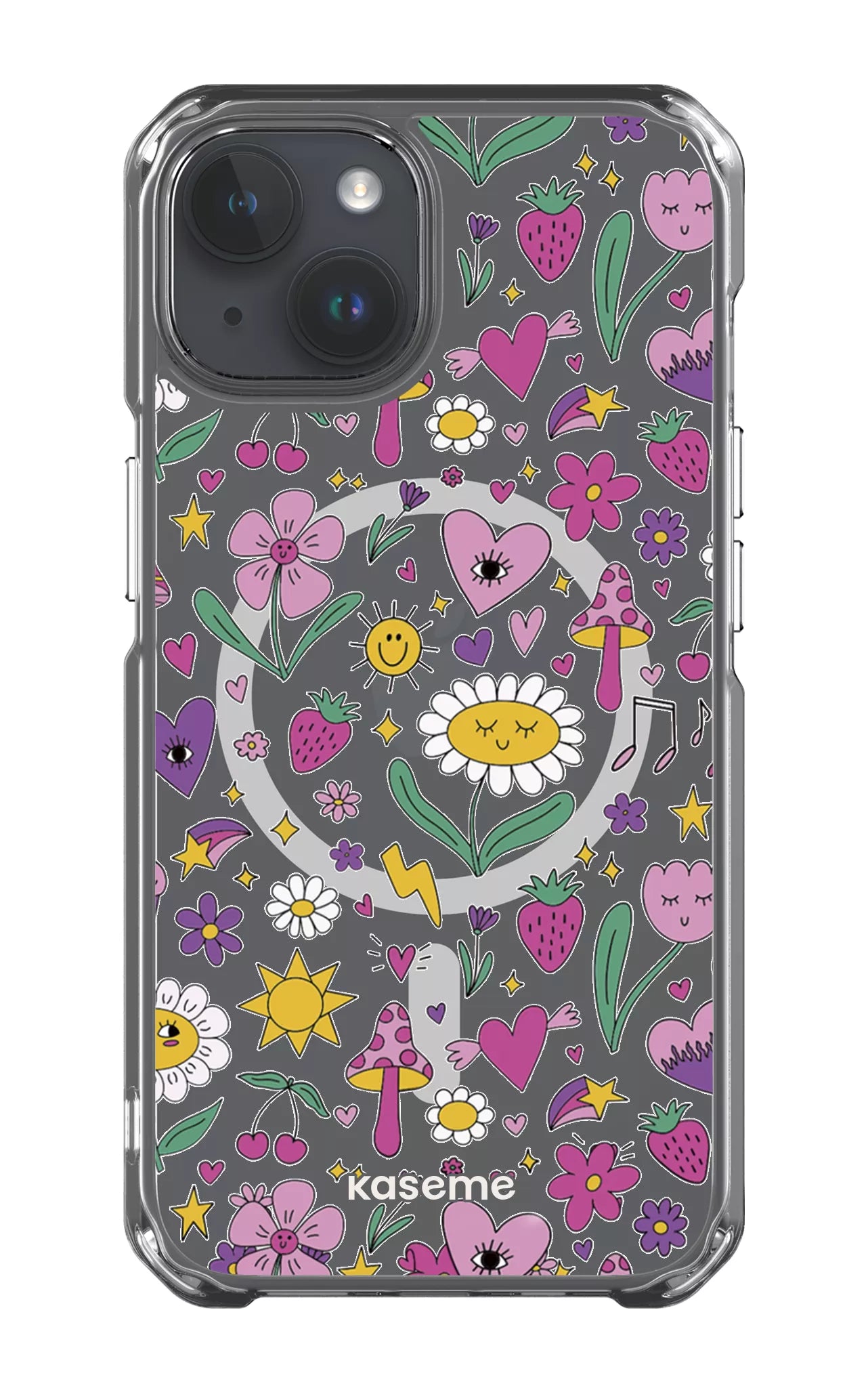iPhone 14 Clear Case - Magsafe Hypnotize Clear Case -