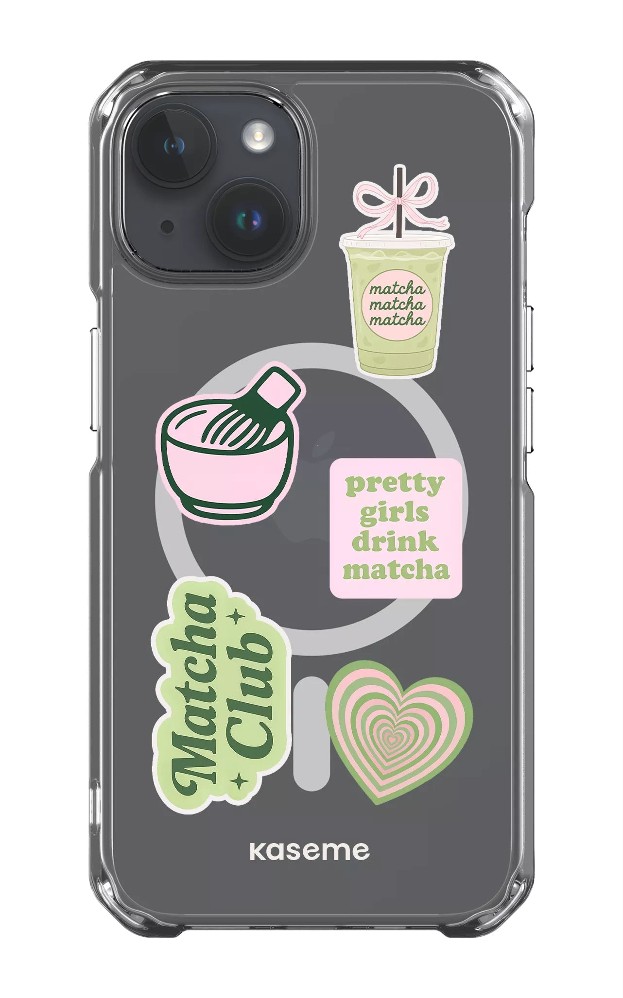 iPhone 14 Clear Case - Magsafe Matcha Clear Case -