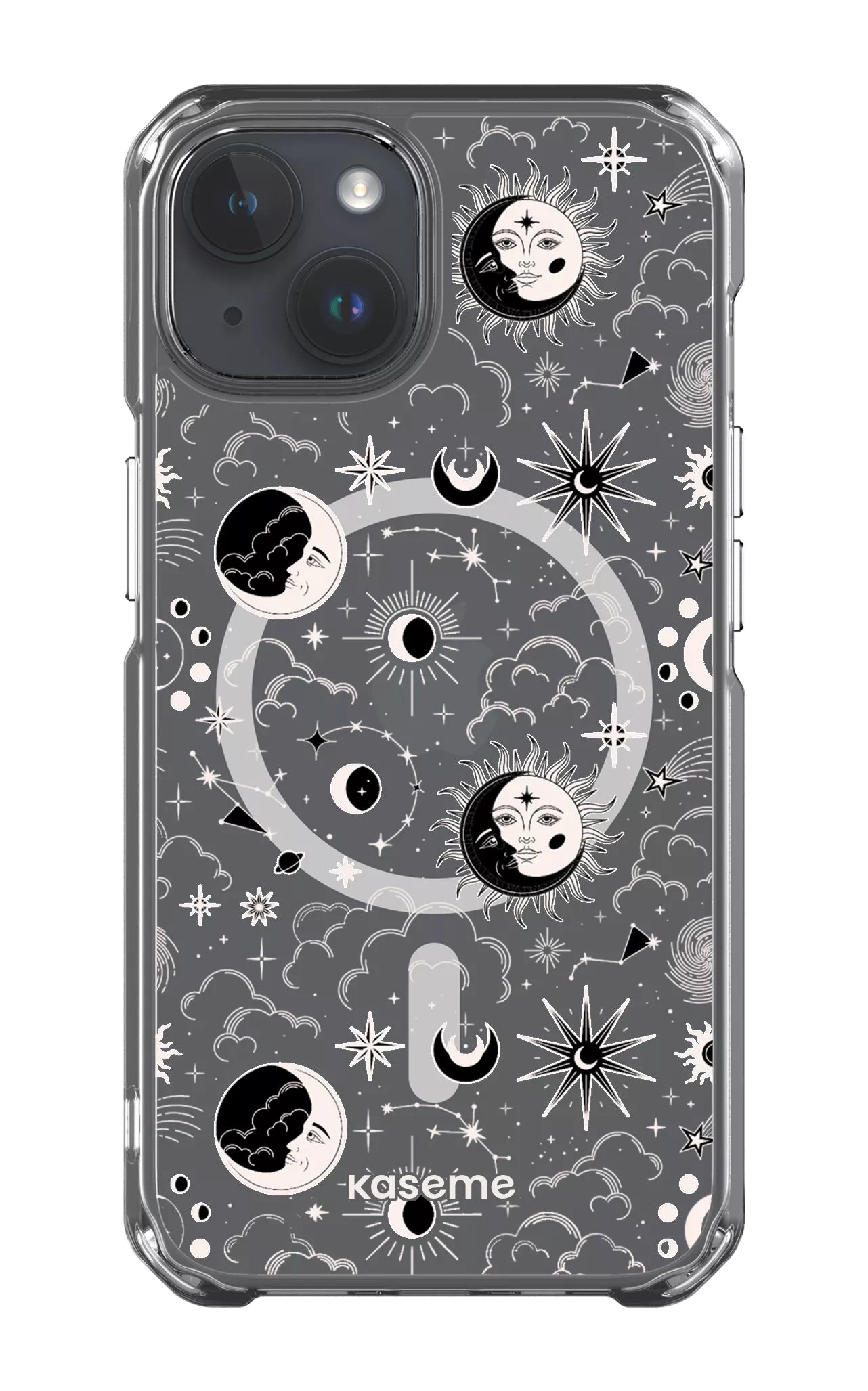 iPhone 14 Clear Case - Magsafe Milky Way White Clear Case -