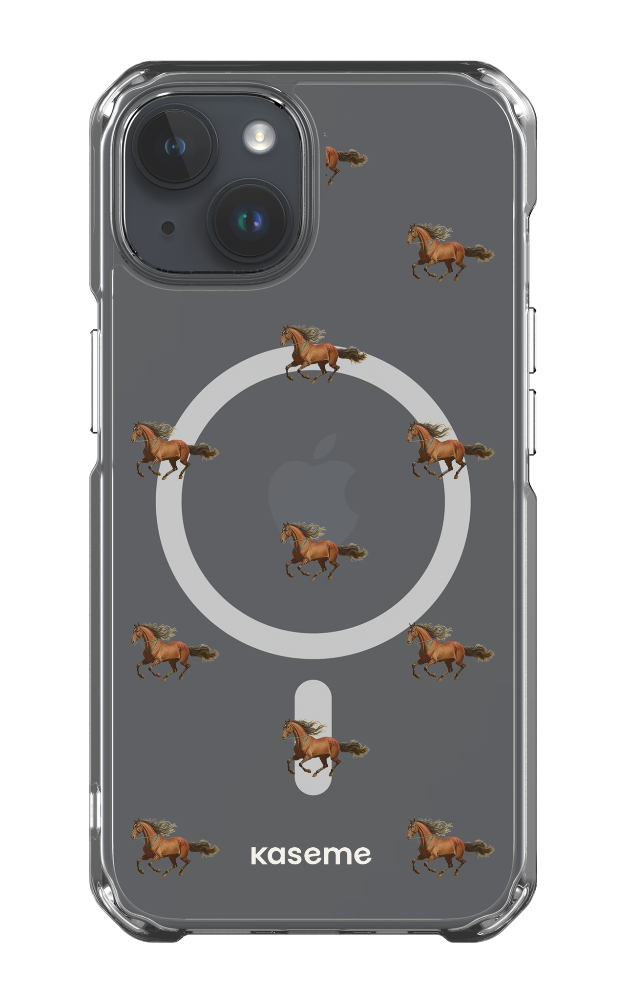 iPhone 14 Clear Case - Magsafe Saddle Clear Case -