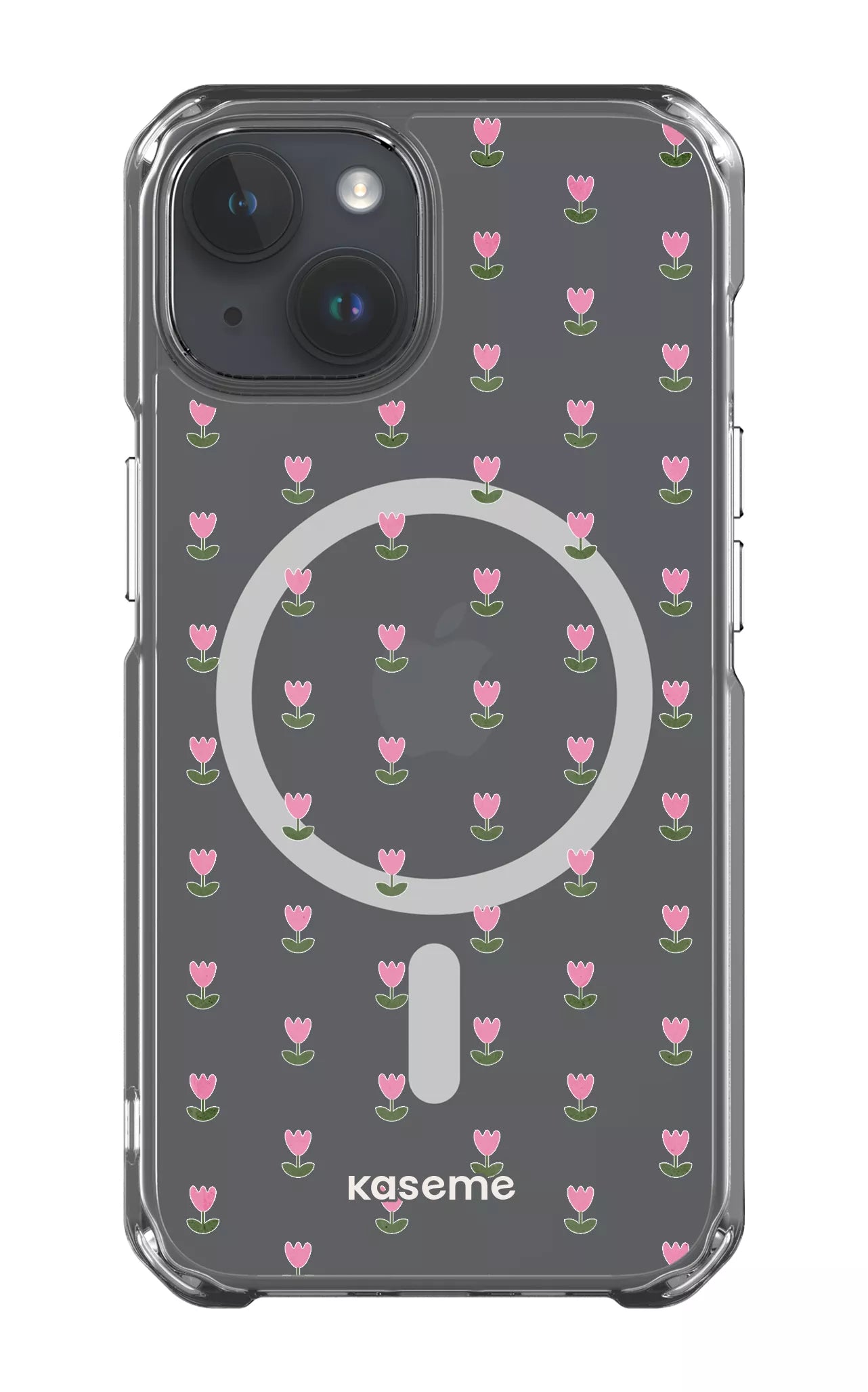 iPhone 14 Clear Case - Magsafe Triumph Pink Clear Case -
