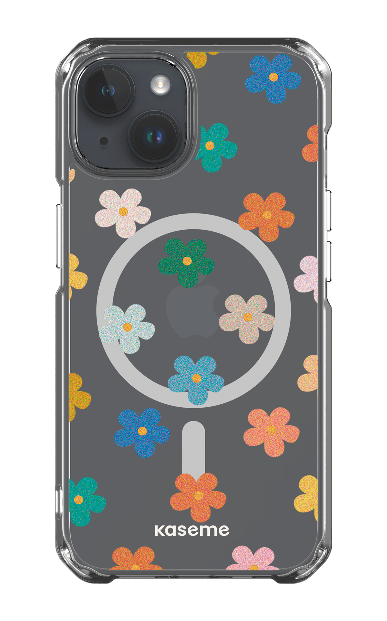 iPhone 14 Clear Case - Magsafe Woodstock Clear Case -
