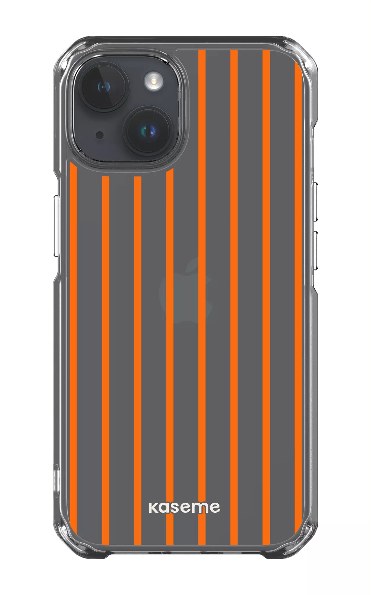 iPhone 14 Clear Case Dolce Striscia Orange Clear Case -