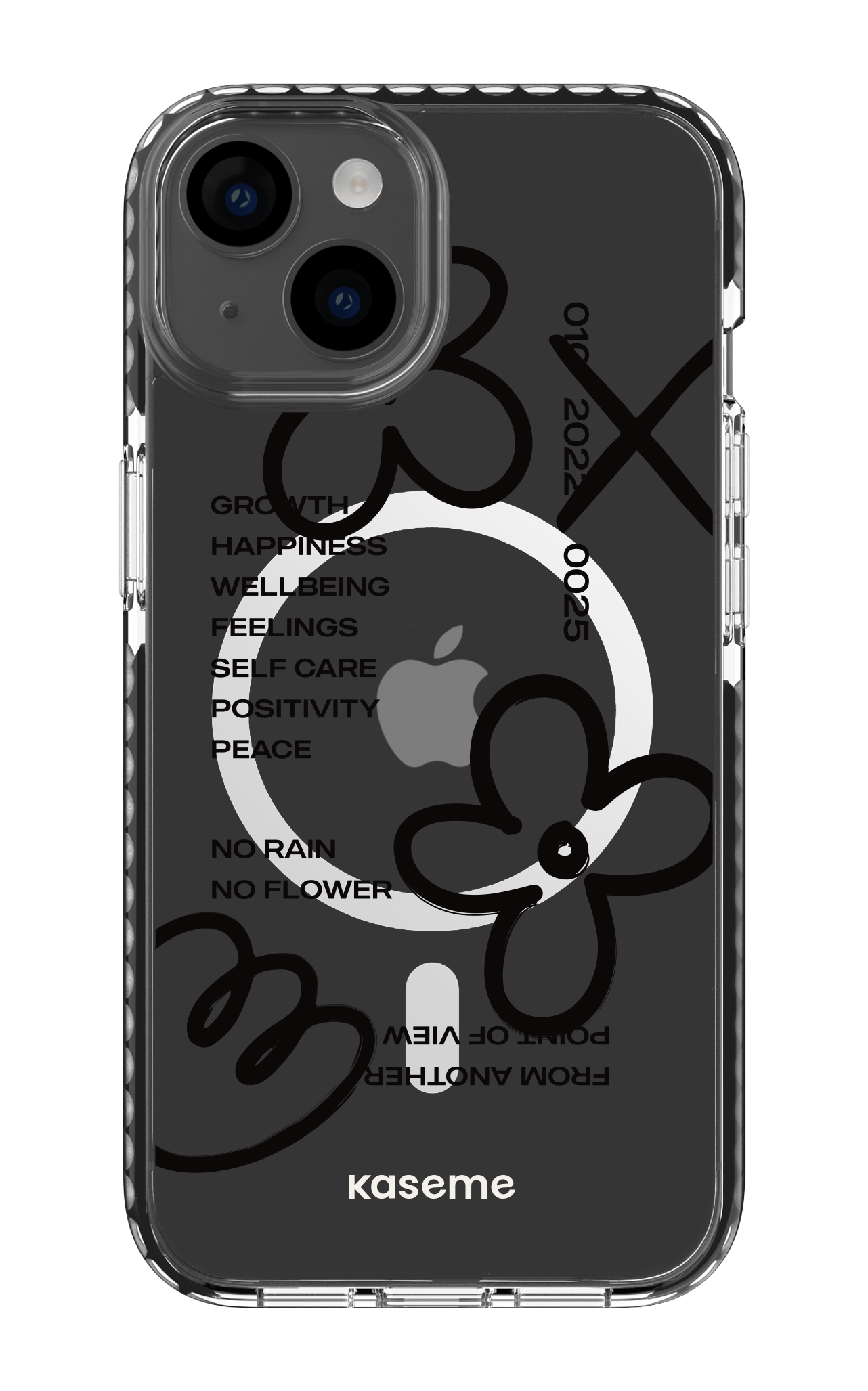 iPhone 14 Clear Case Magsafe - Black Feelings black clear case -