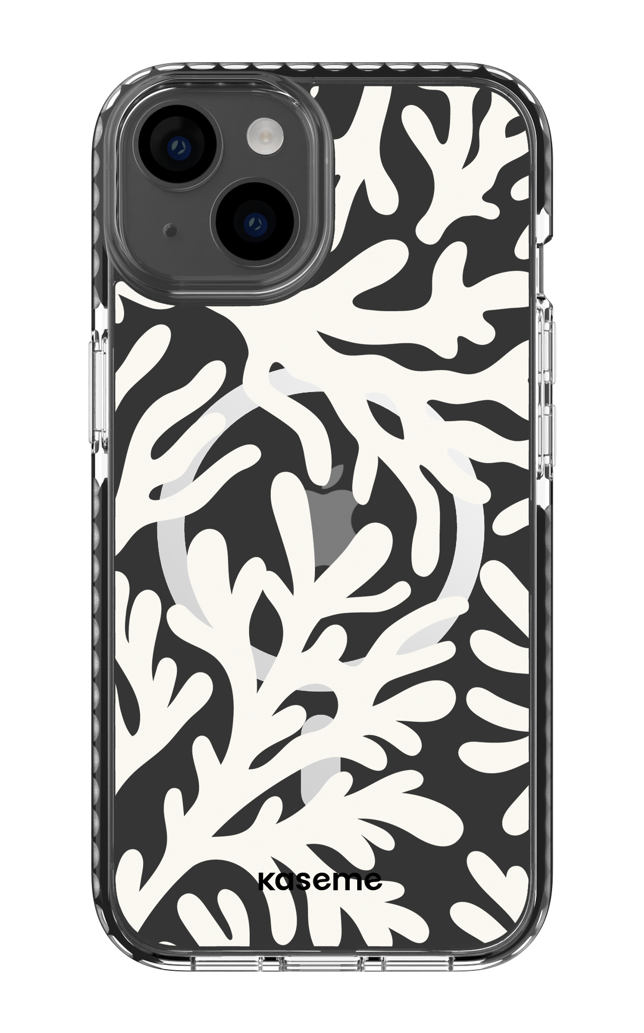 iPhone 14 Clear Case Magsafe - Black Koralia Clear Case -