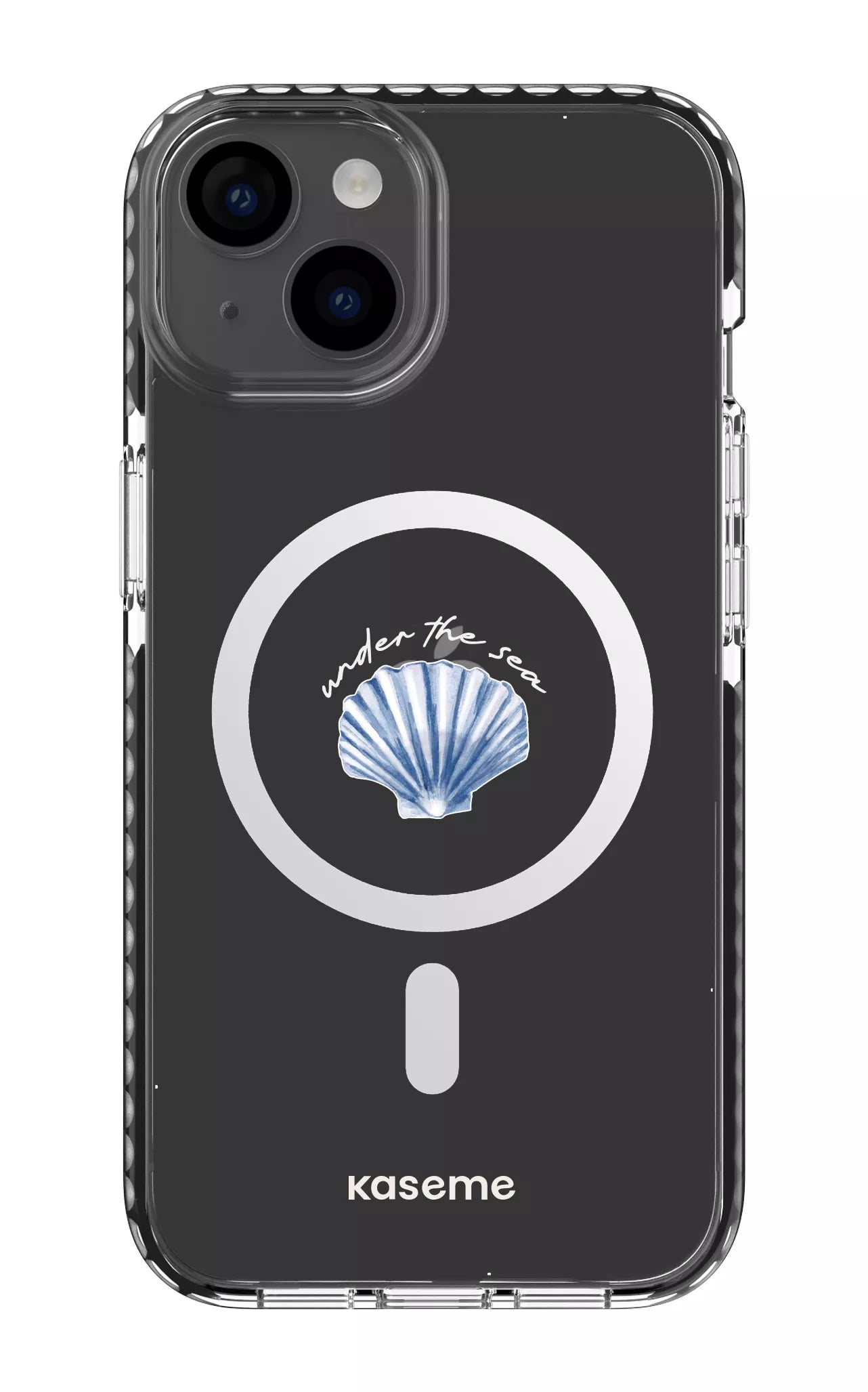 iPhone 14 Clear Case Magsafe - Black Sealia Clear Case -