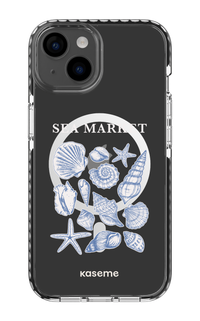 iPhone 14 Clear Case Magsafe - Black Souvenir Clear Case -