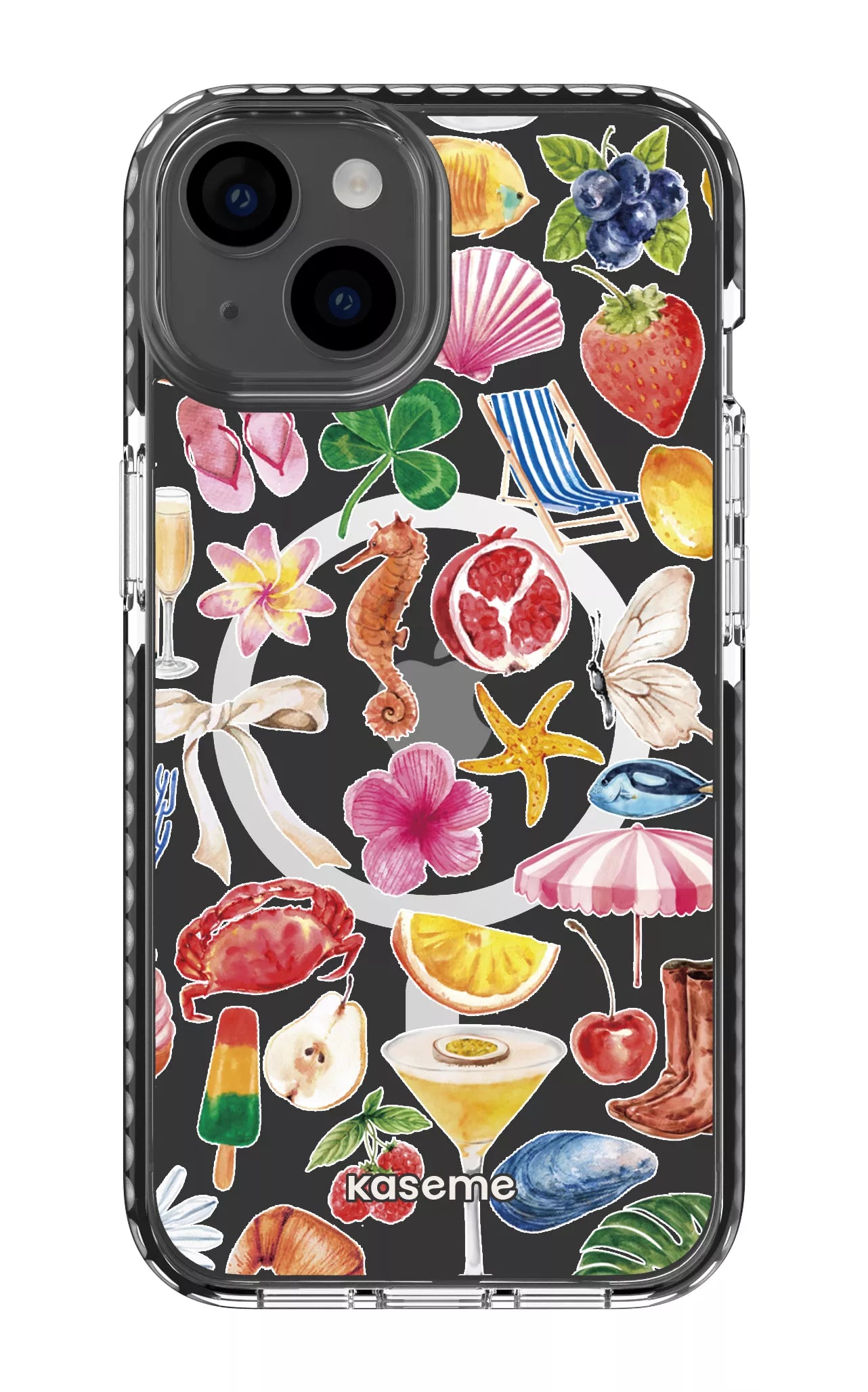 iPhone 14 Clear Case Magsafe - Black St-Tropez Clear Case -