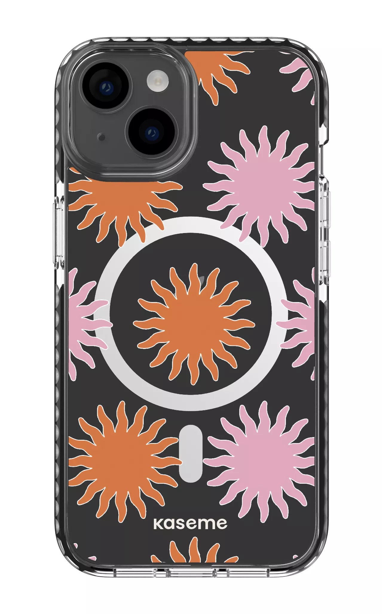 iPhone 14 Clear Case Magsafe - Black Vitamin Sea Clear Case -