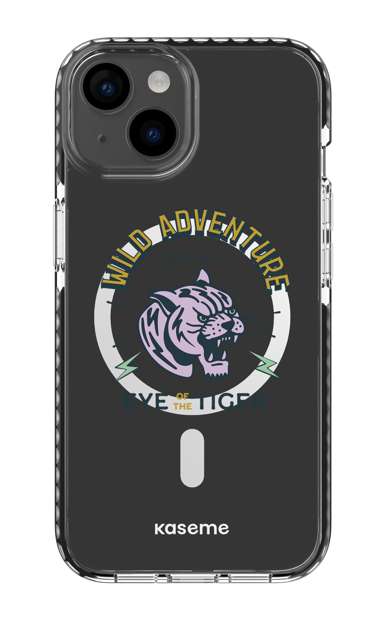 iPhone 14 Clear Case Magsafe - Black Wildcats clear case -