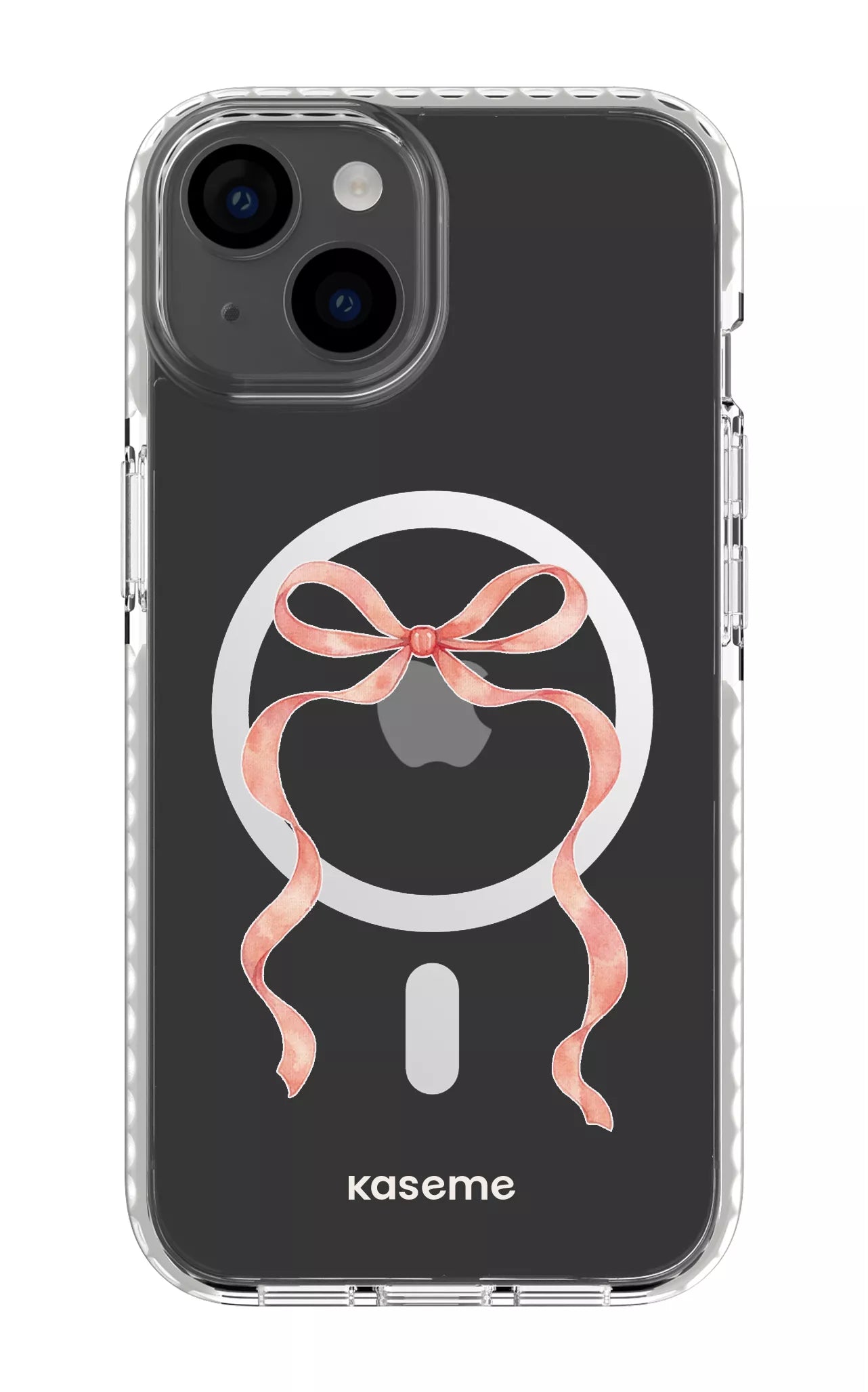 iPhone 14 Clear Case Magsafe - White Celeste Clear Case -
