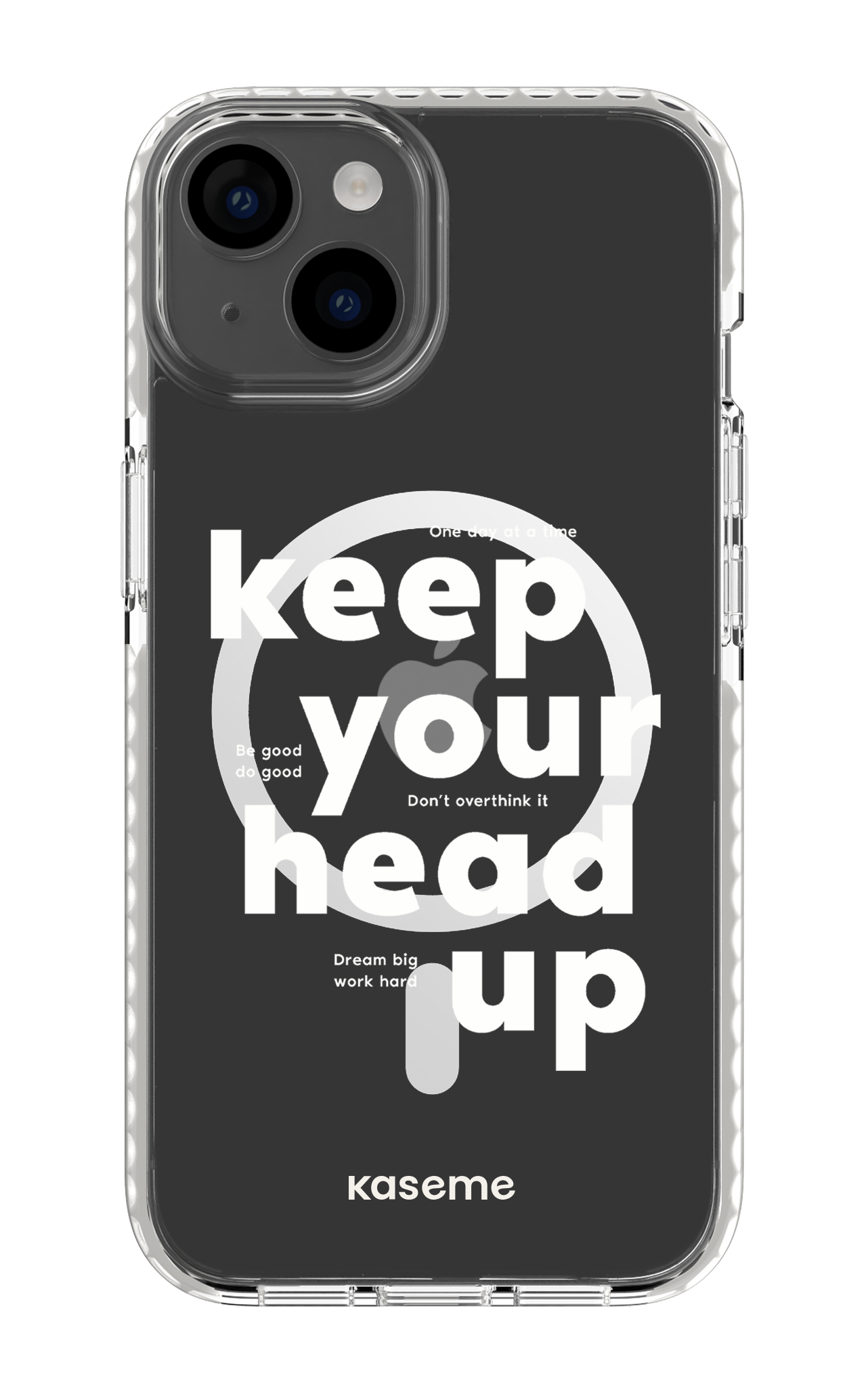 iPhone 14 Clear Case Magsafe - White Mindset Clear Case -