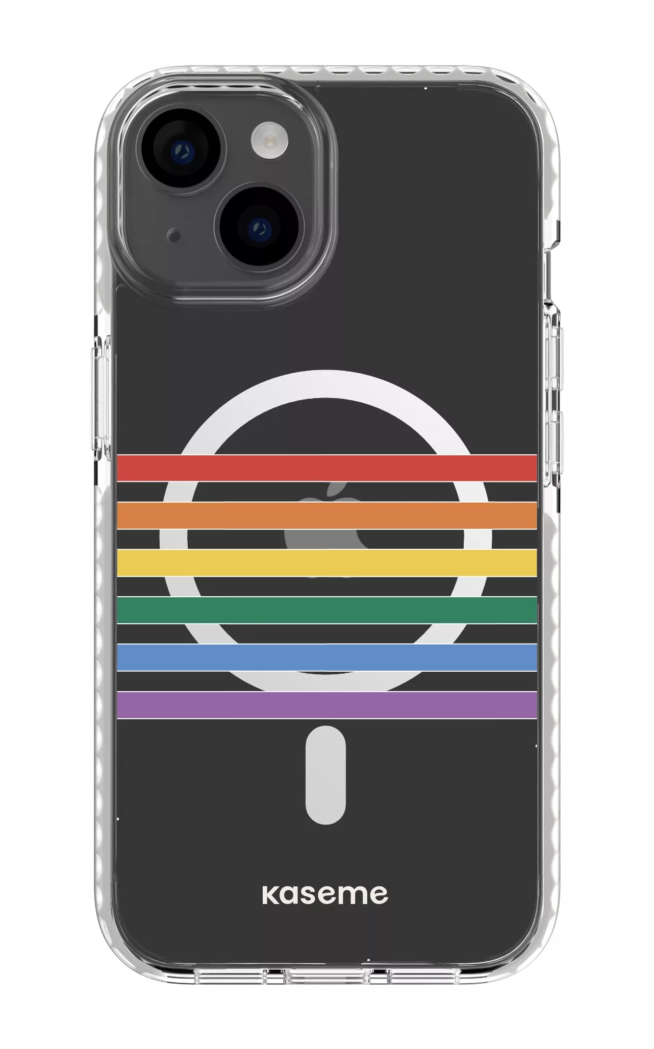 iPhone 14 Clear Case Magsafe - White Out and proud Clear Case -