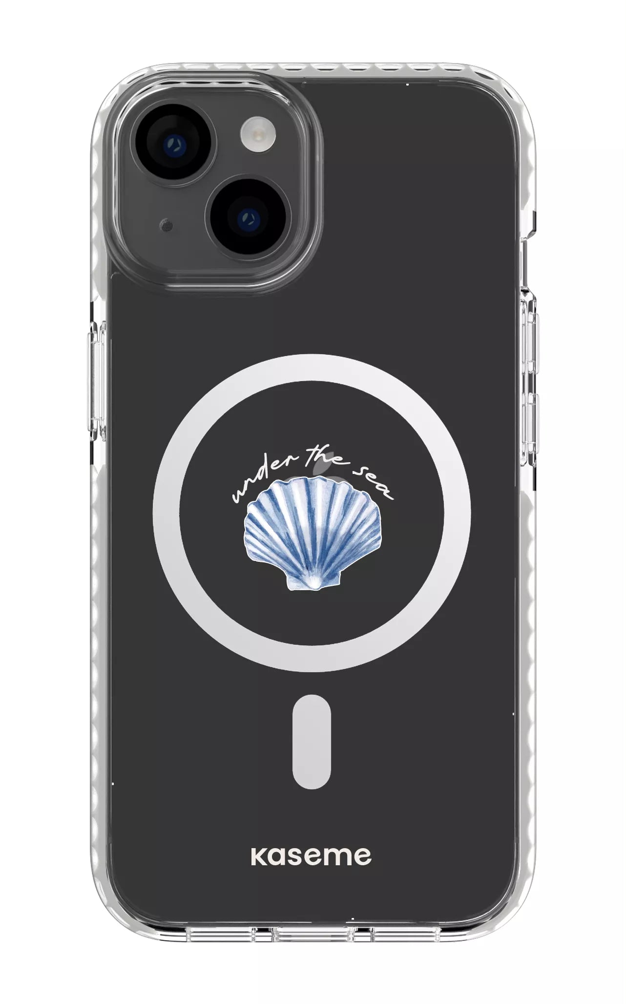 iPhone 14 Clear Case Magsafe - White Sealia Clear Case -