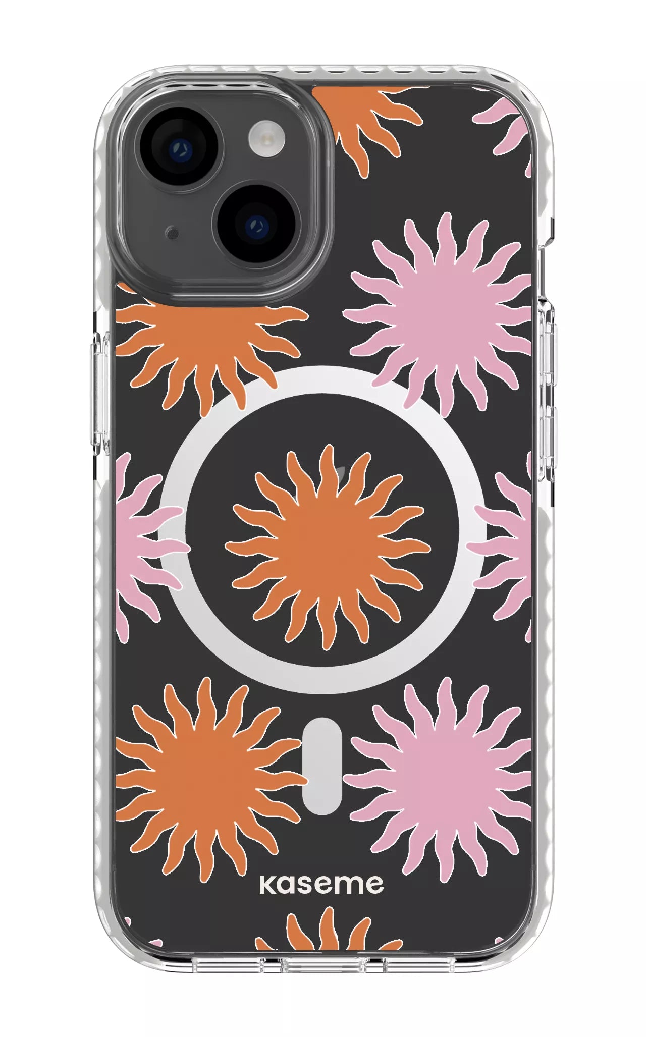 iPhone 14 Clear Case Magsafe - White Vitamin Sea Clear Case -