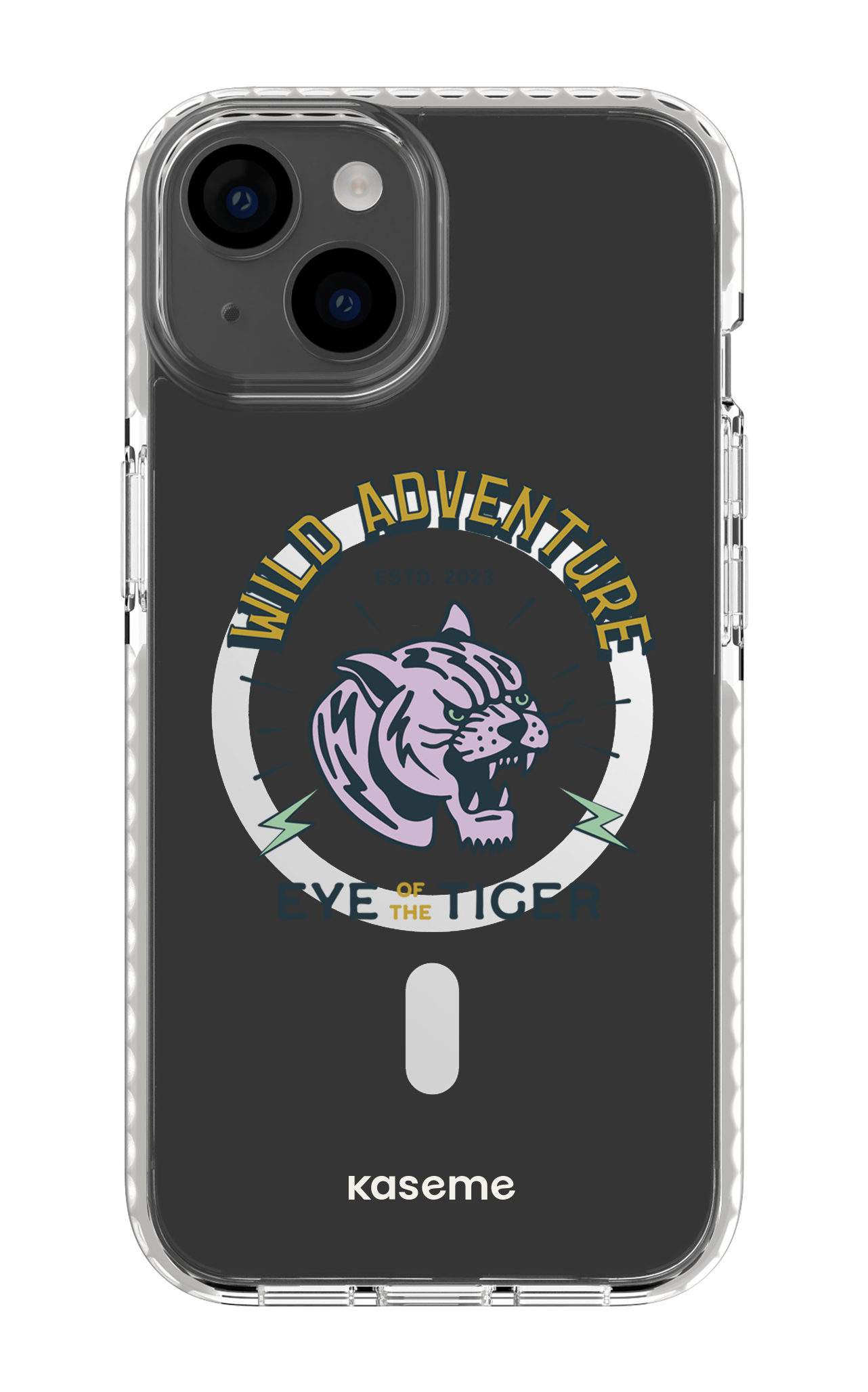 iPhone 14 Clear Case Magsafe - White Wildcats clear case -