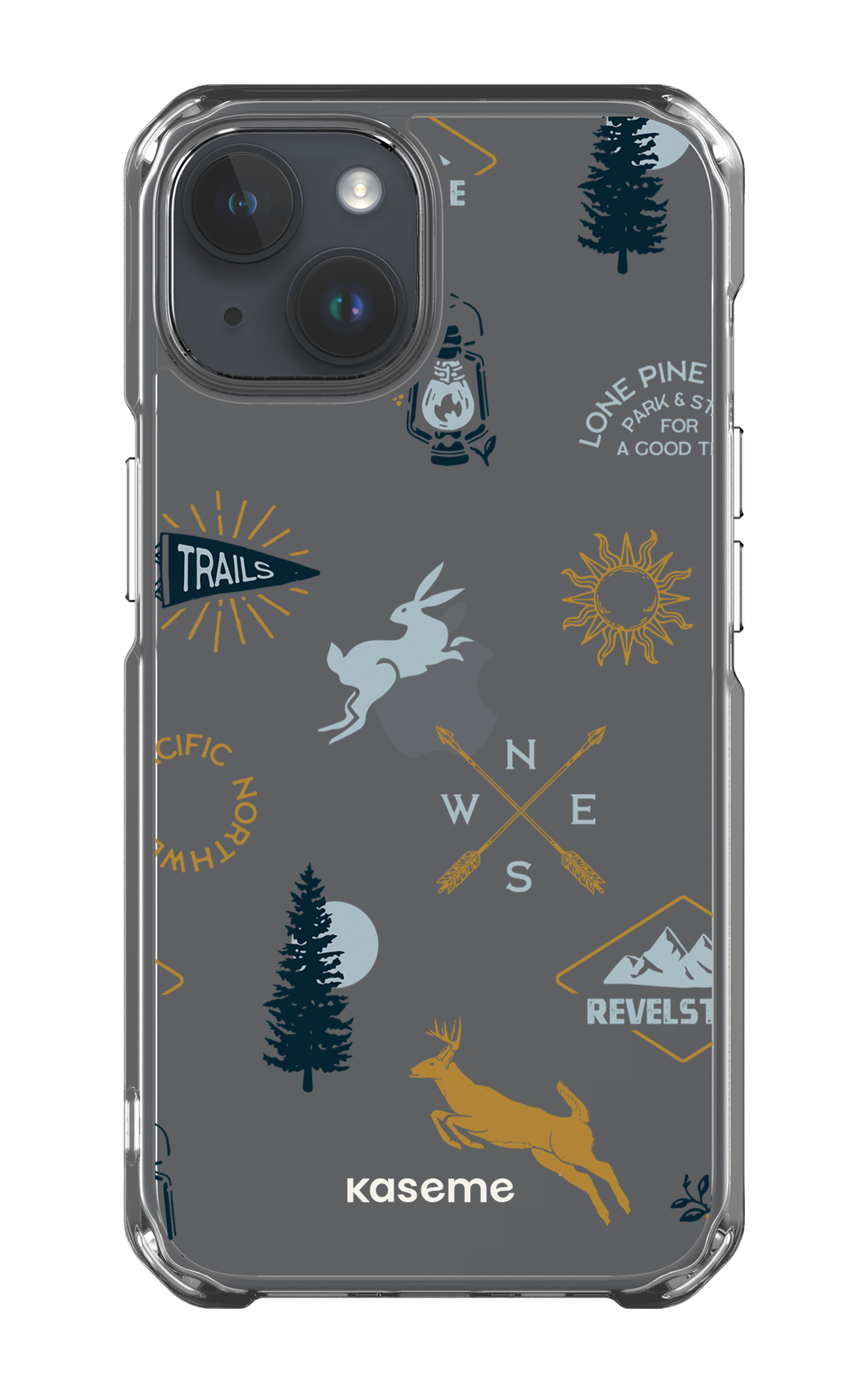 iPhone 14 Clear Case Revelstoke white clear case -