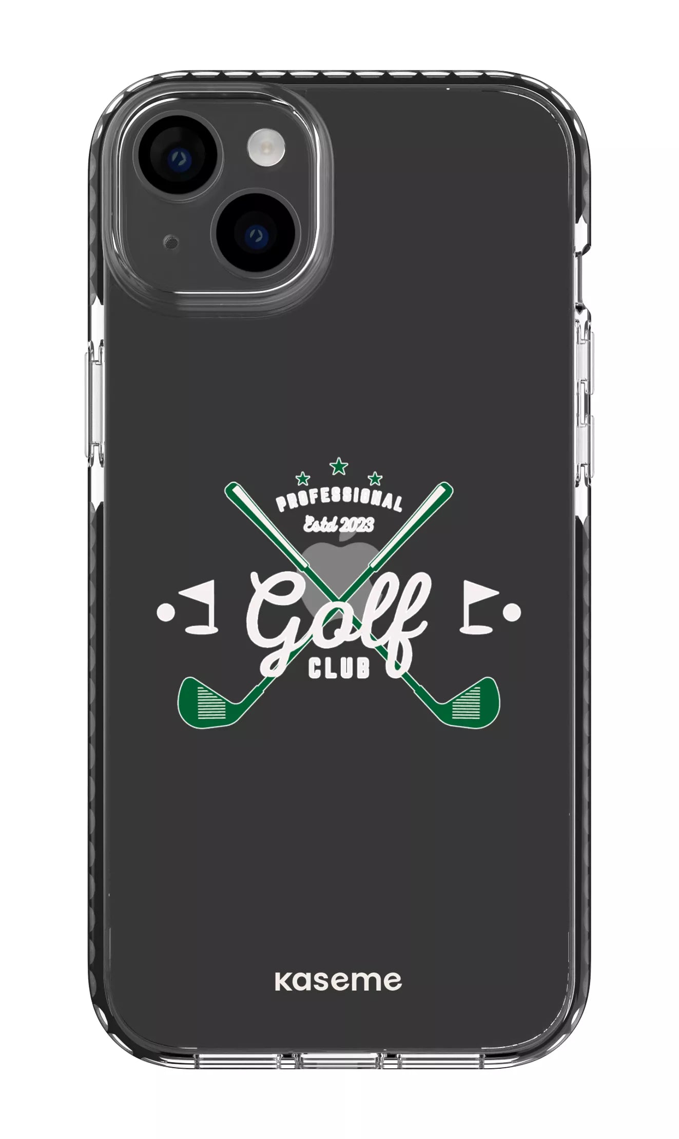iPhone 14 Plus Clear Case Black Bogey Clear Case -