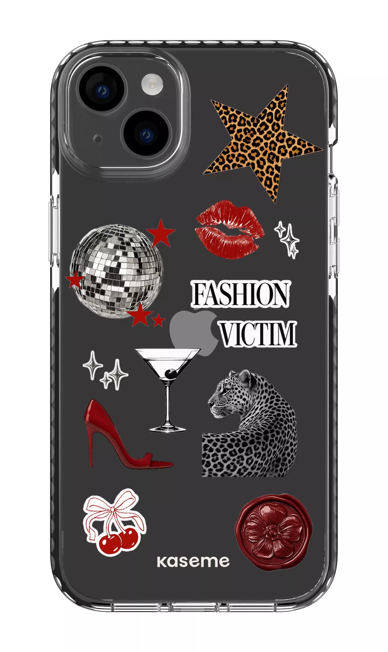 iPhone 14 Plus Clear Case Black Desire Clear Case -