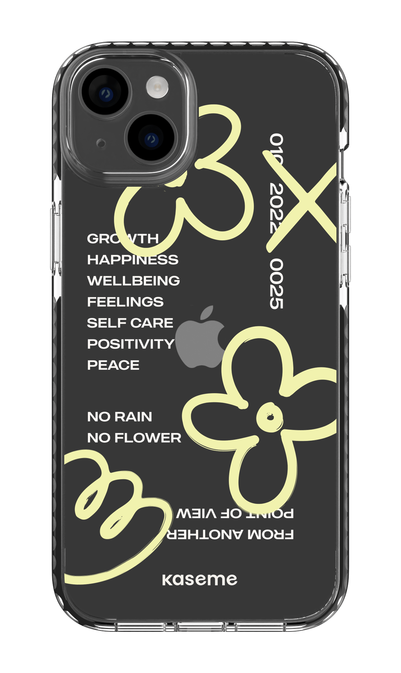 iPhone 14 Plus Clear Case Black Feelings clear case -