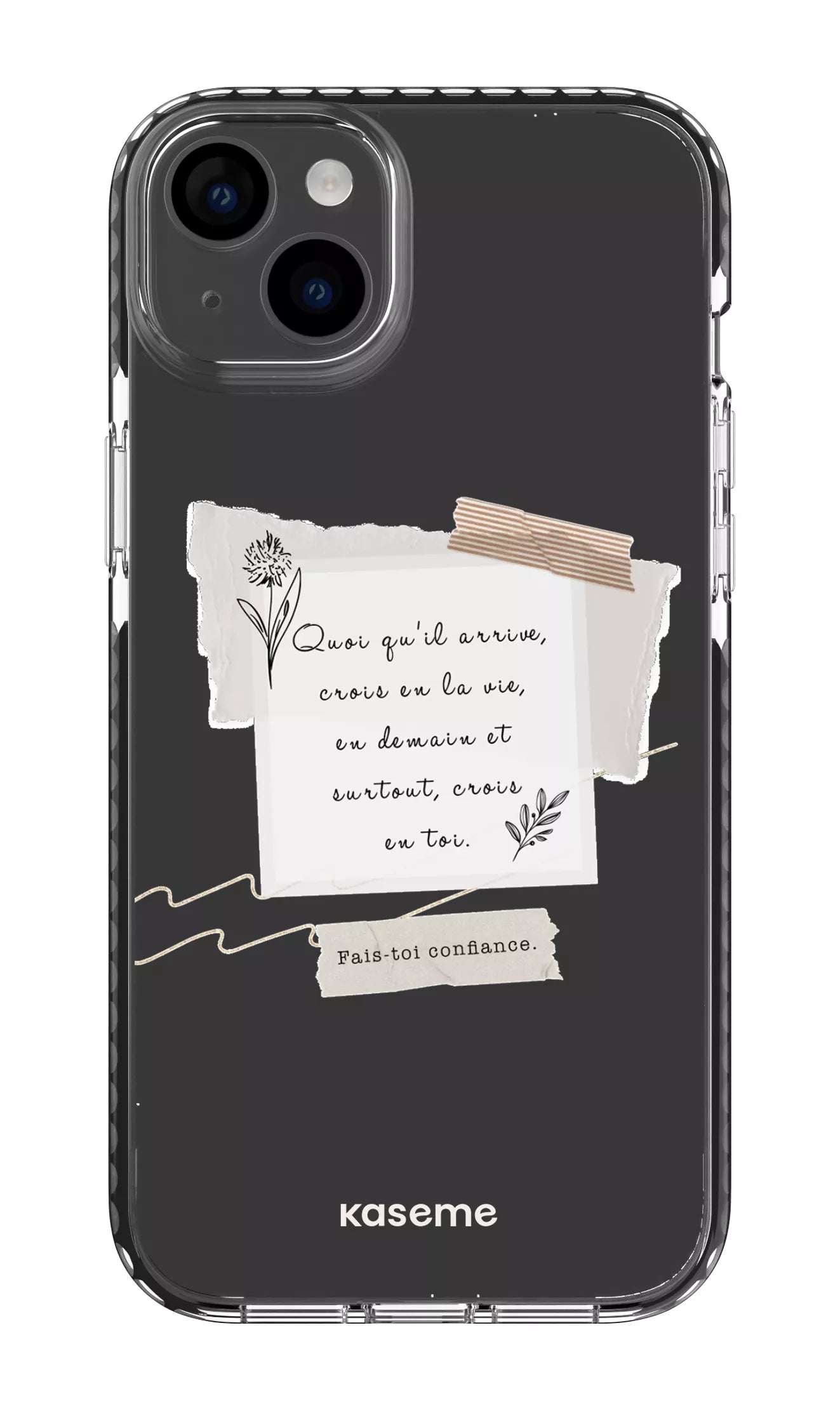 iPhone 14 Plus Clear Case Black Foi Clear Case -