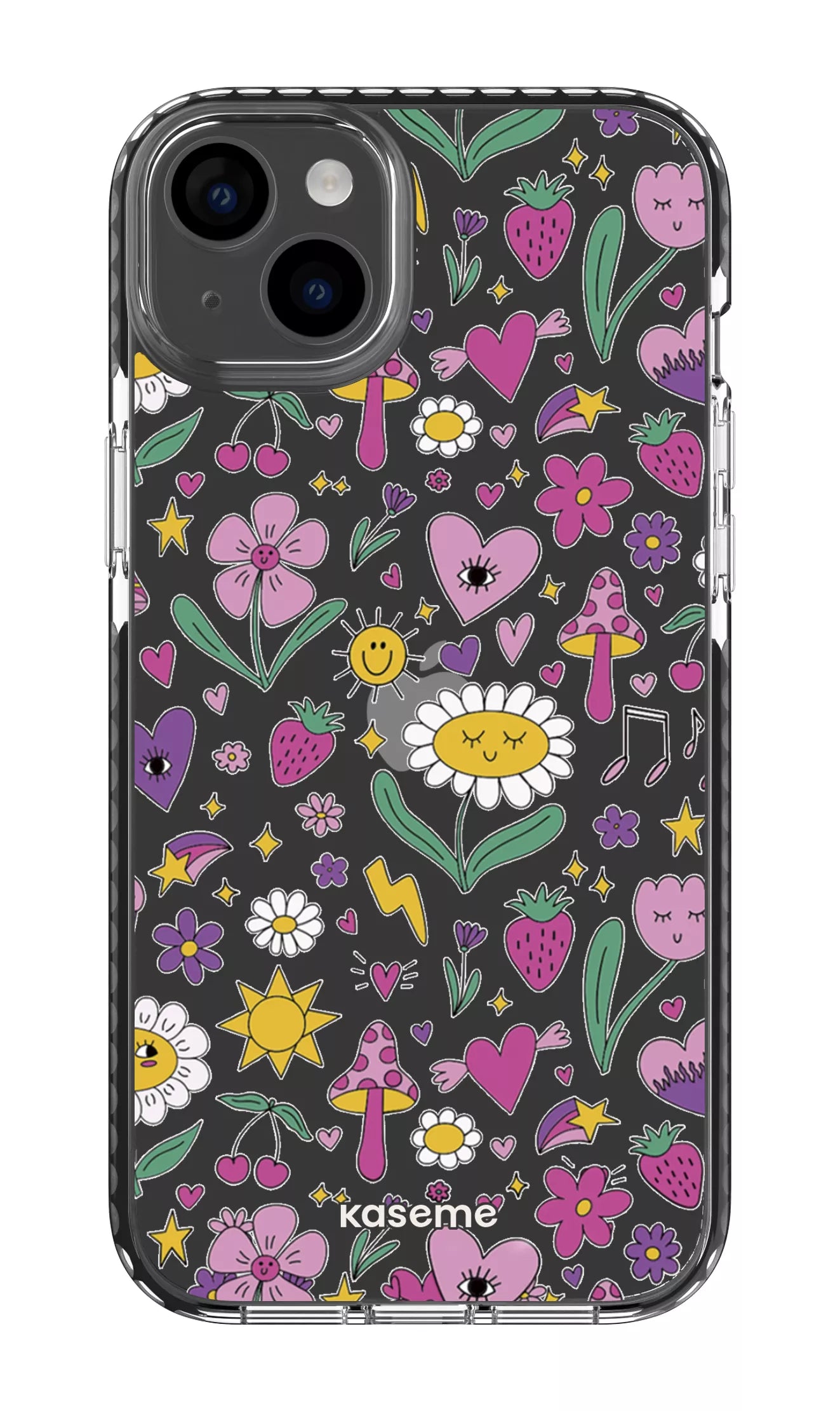 iPhone 14 Plus Clear Case Black Hypnotize Clear Case -