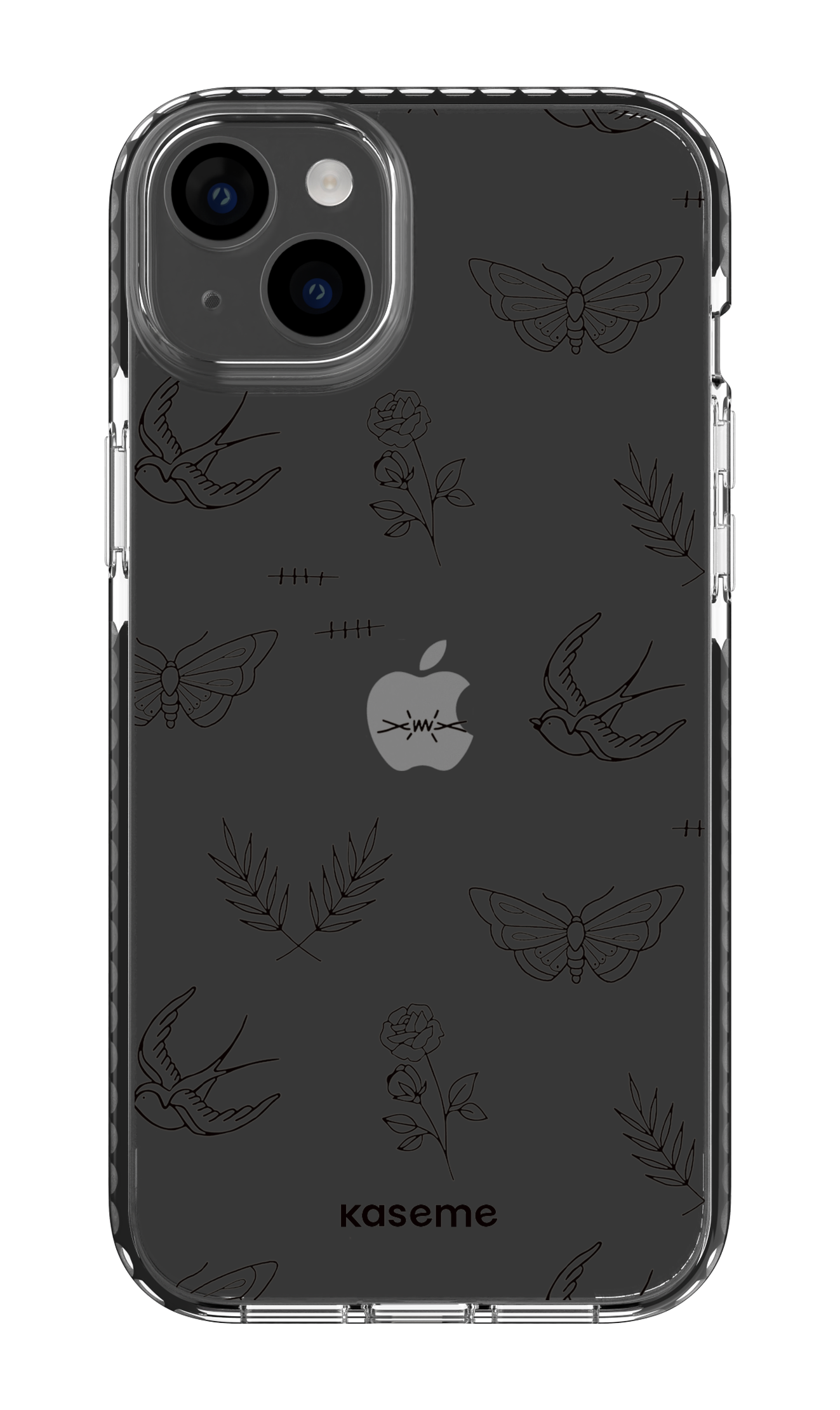 iPhone 14 Plus Clear Case Black Ink clear case -