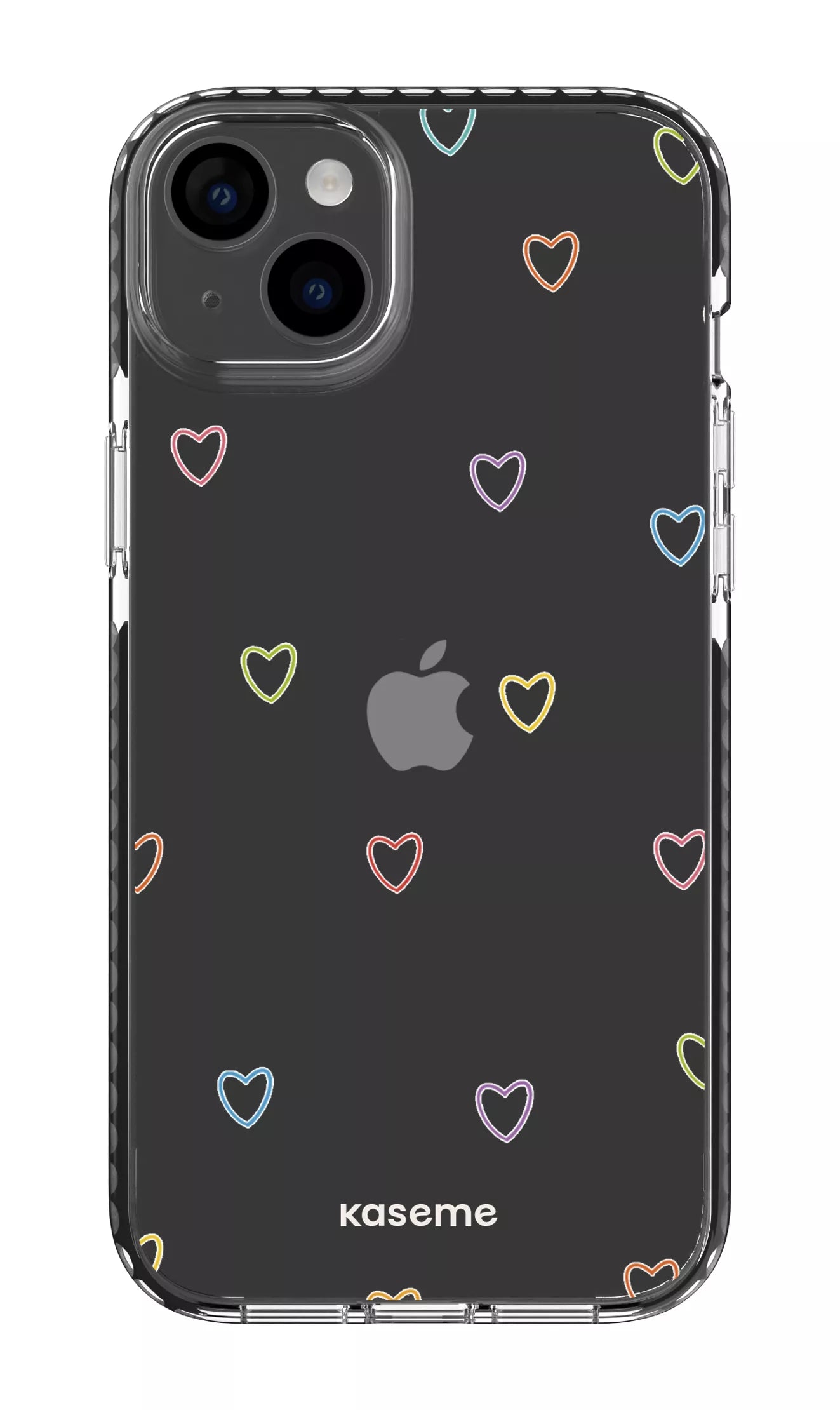 iPhone 14 Plus Clear Case Black Love Wins Clear Case -