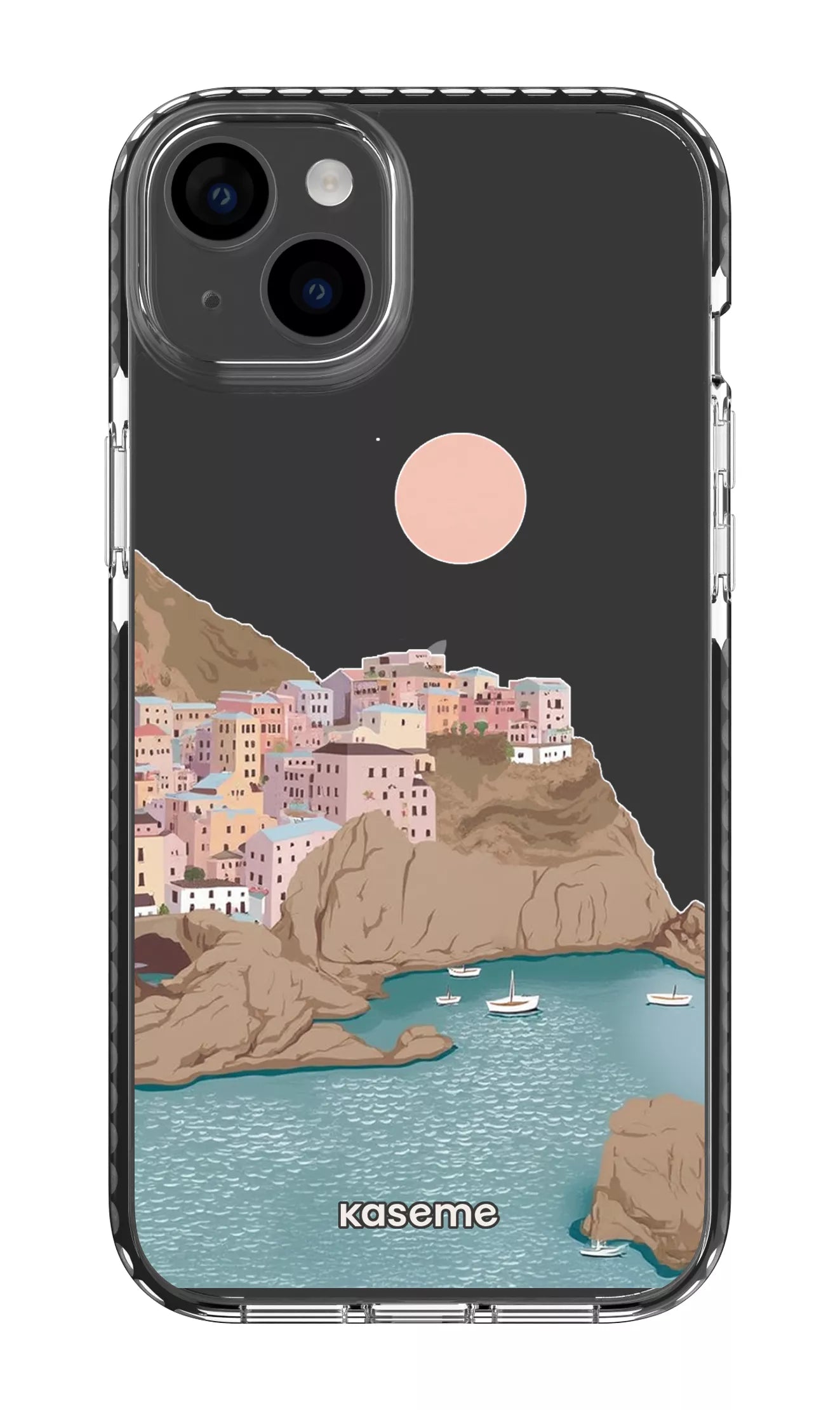iPhone 14 Plus Clear Case Black Mediterrana Clear Case -