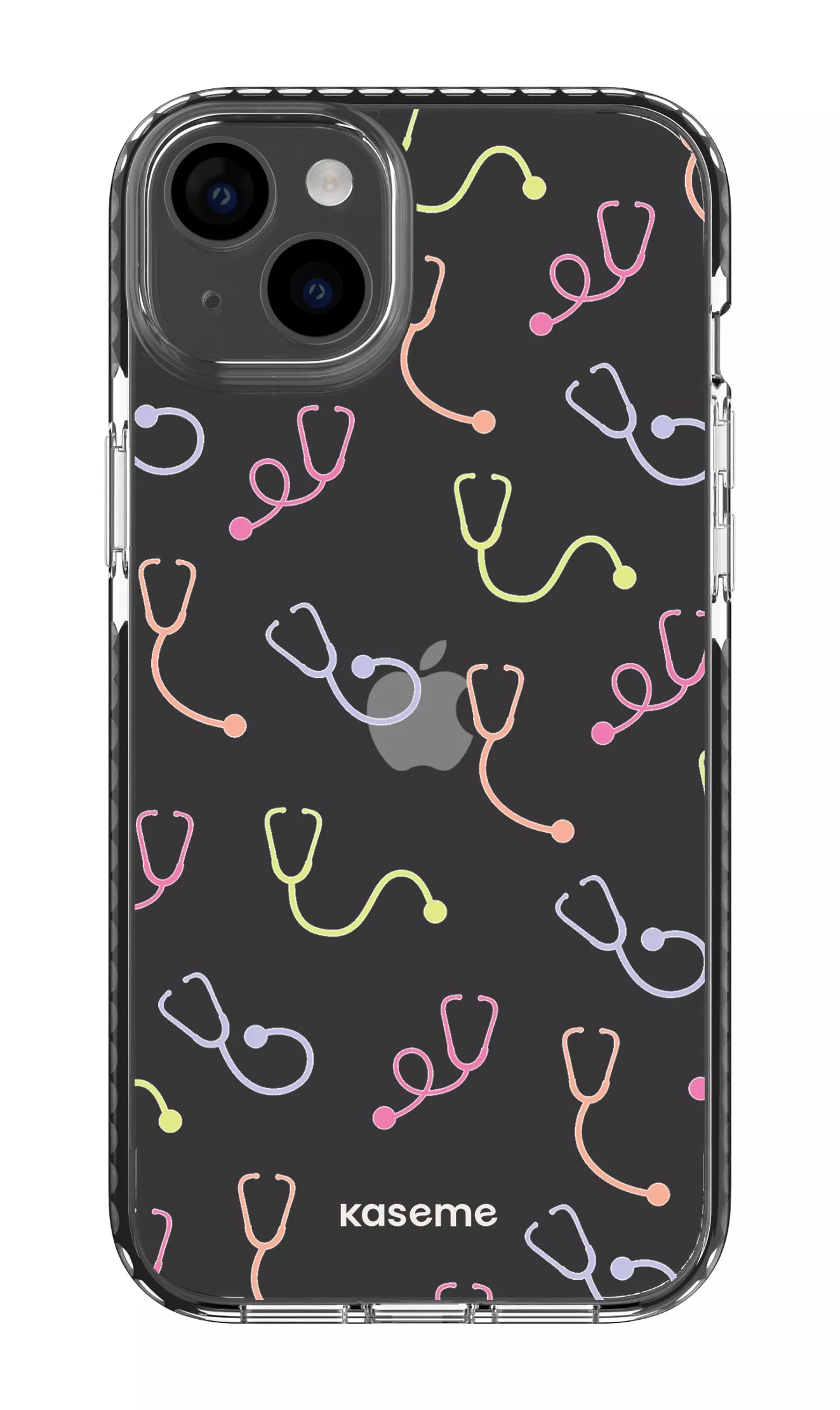 iPhone 14 Plus Clear Case Black Pulse Clear Case -
