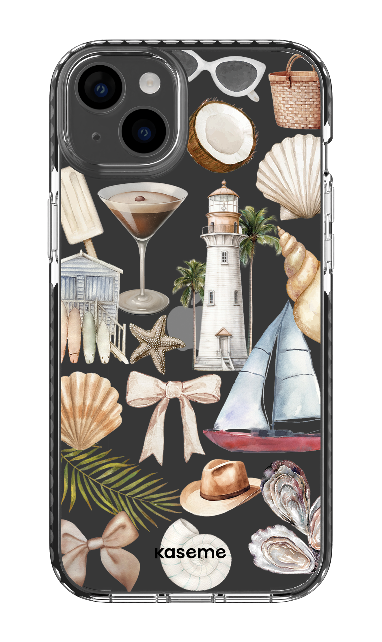 iPhone 14 Plus Clear Case Black Riviera Clear Case -