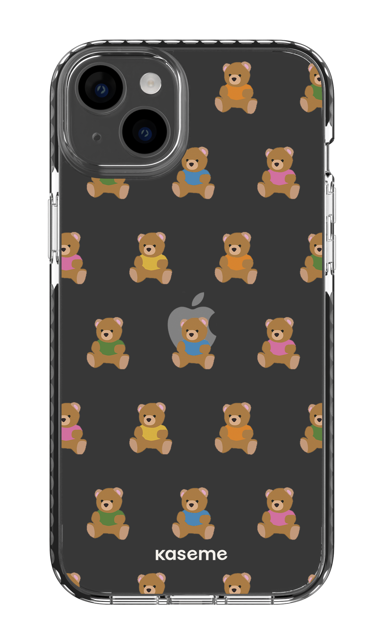 iPhone 14 Plus Clear Case Black Teddy Clear Case -