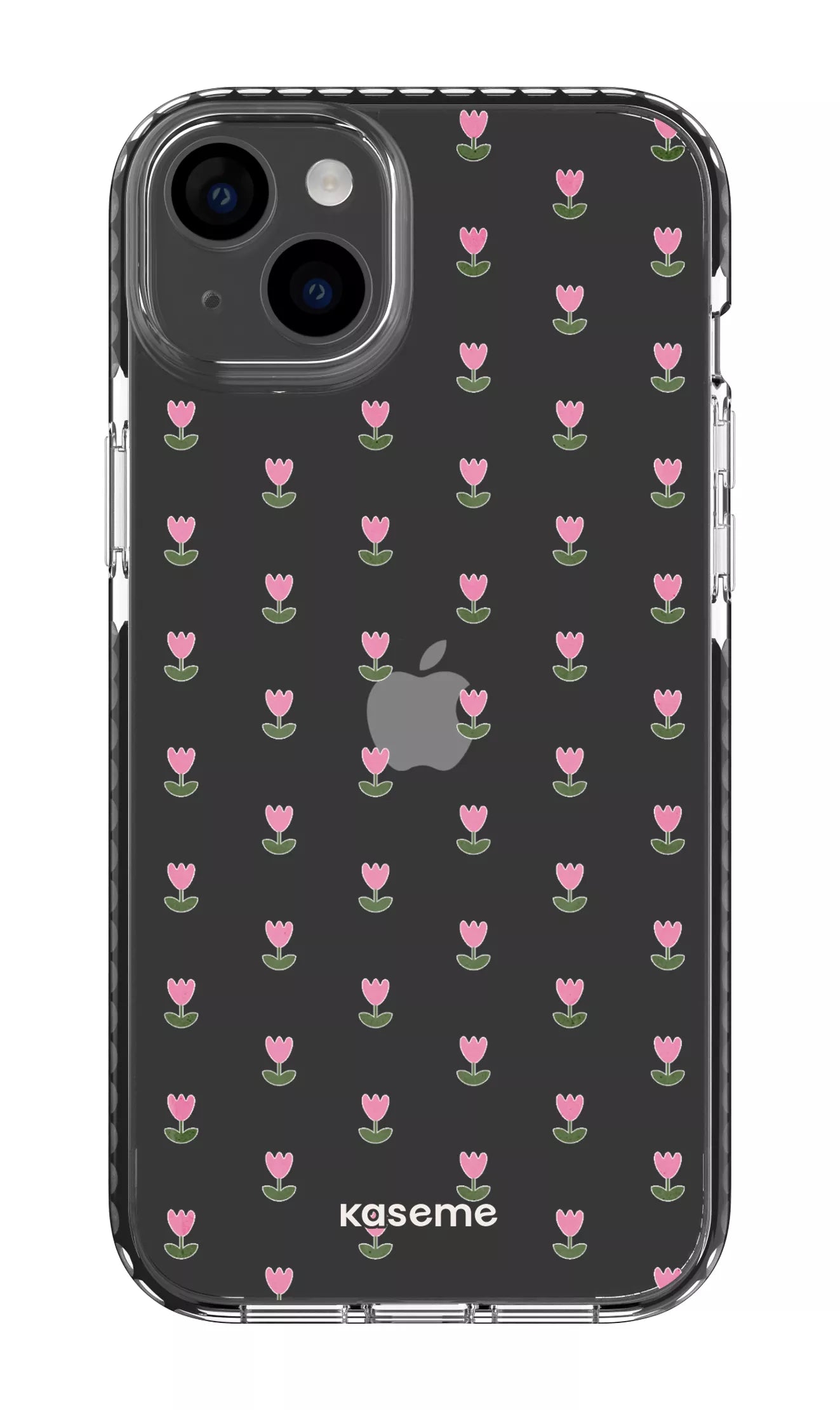 iPhone 14 Plus Clear Case Black Triumph Pink Clear Case -