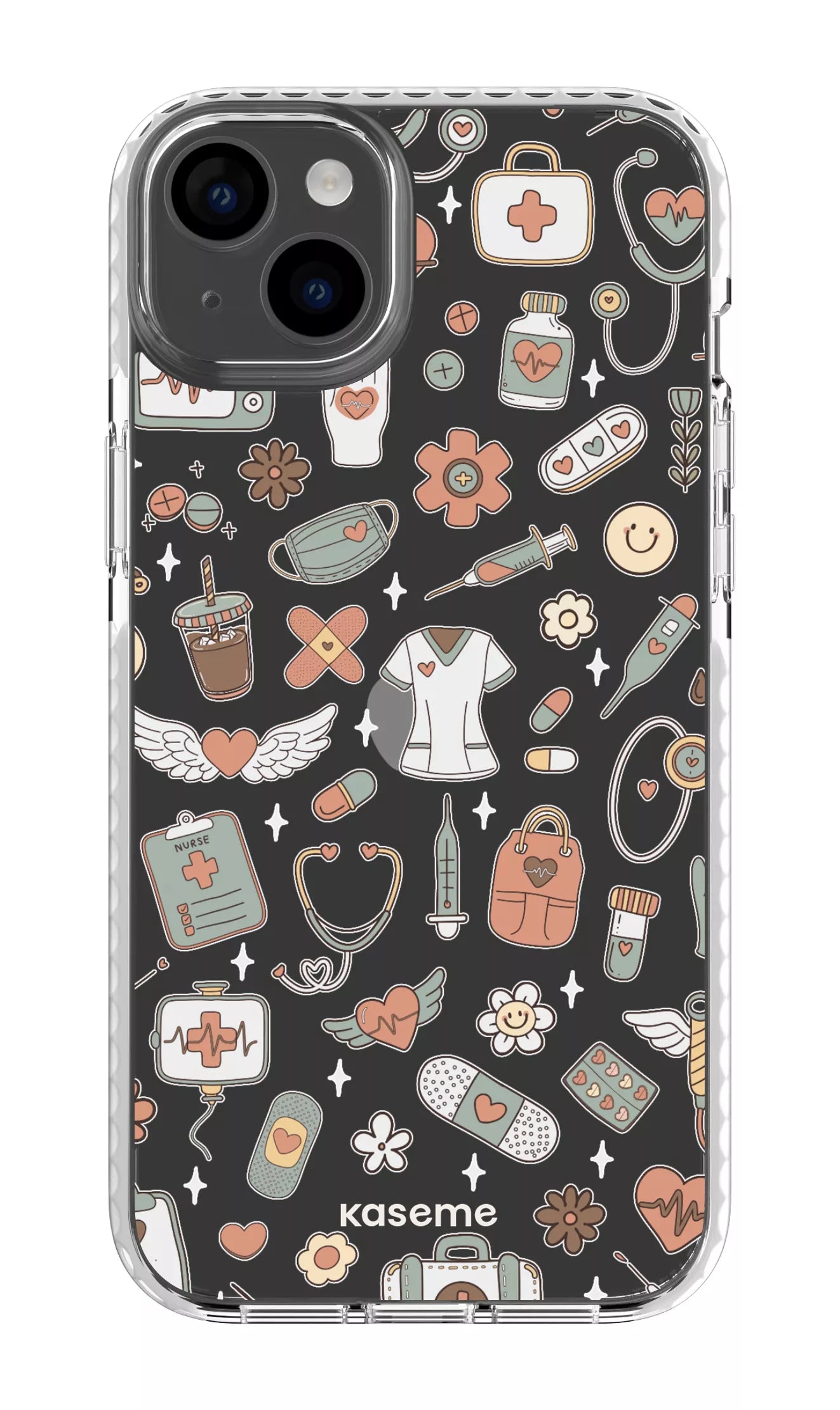 iPhone 14 Plus Clear Case White Code Clear Case -