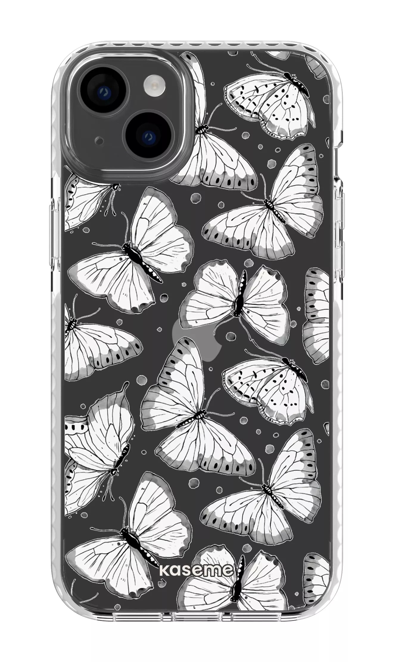 iPhone 14 Plus Clear Case White Float Clear Case -