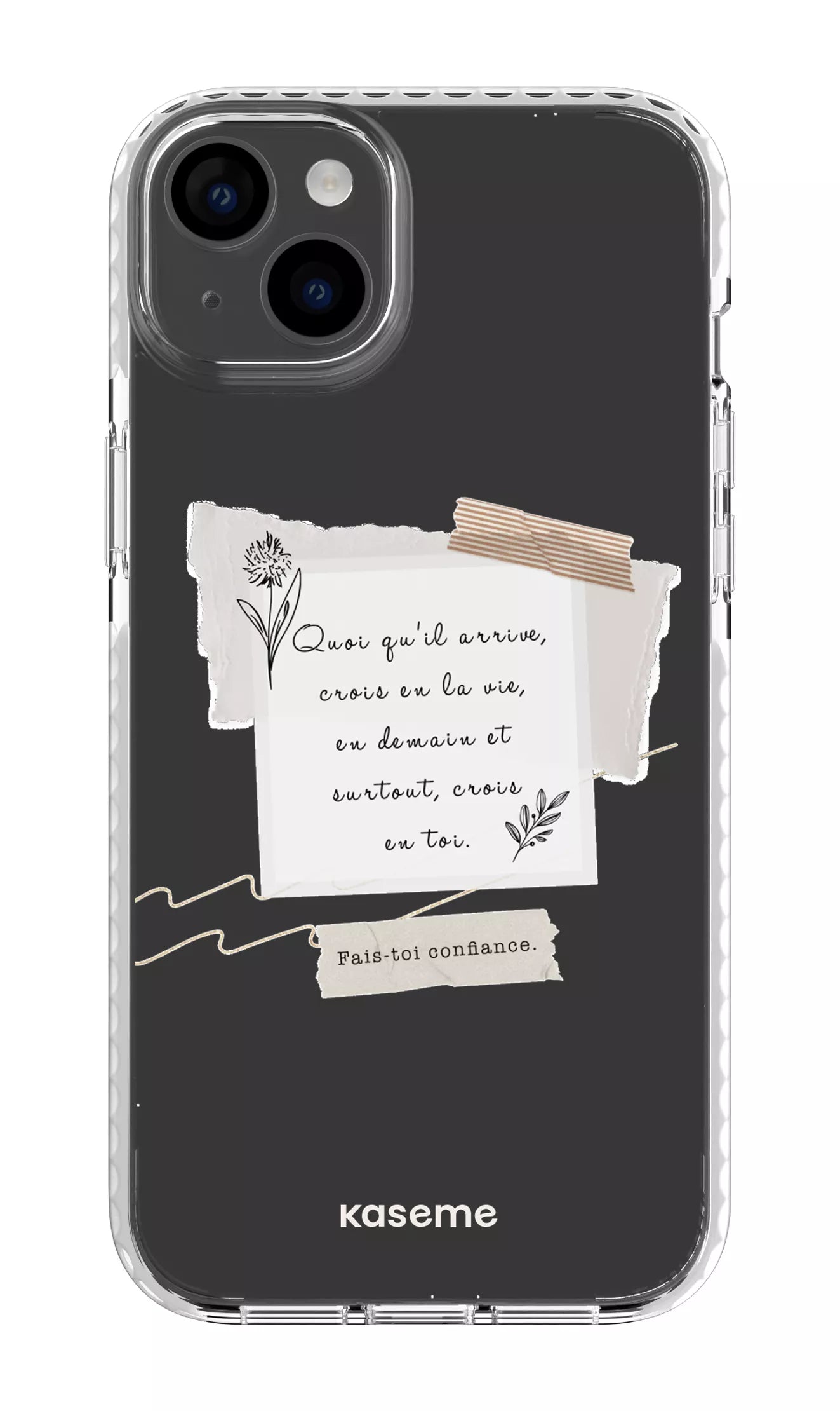 iPhone 14 Plus Clear Case White Foi Clear Case -