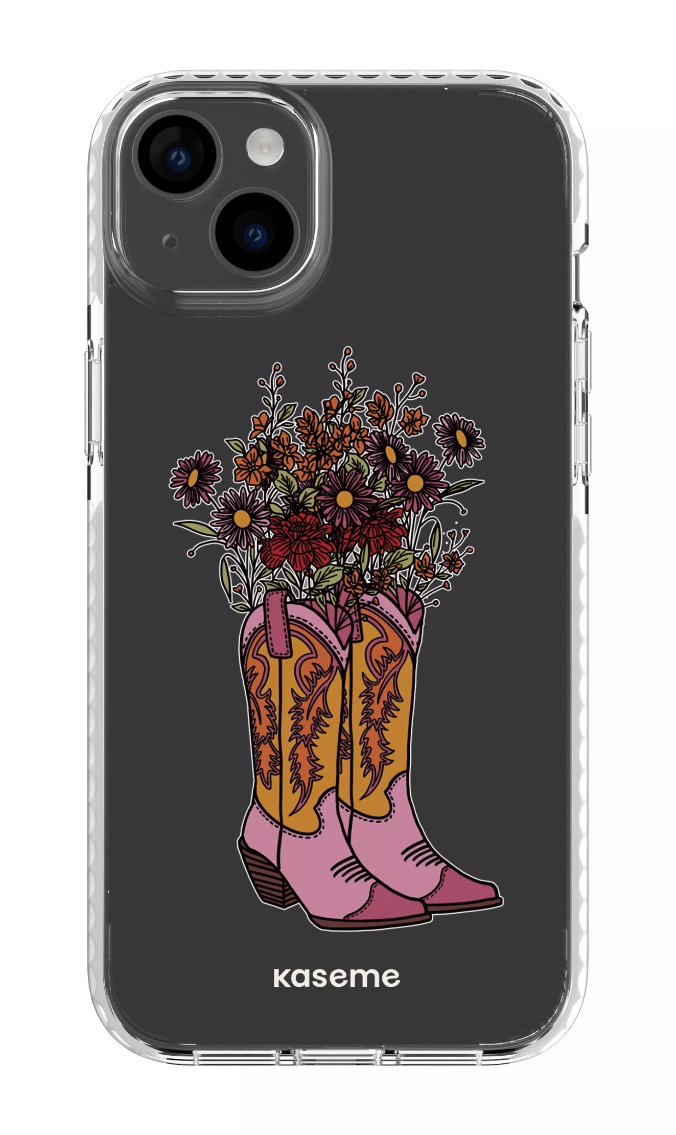 iPhone 14 Plus Clear Case White Howdy Clear Case -