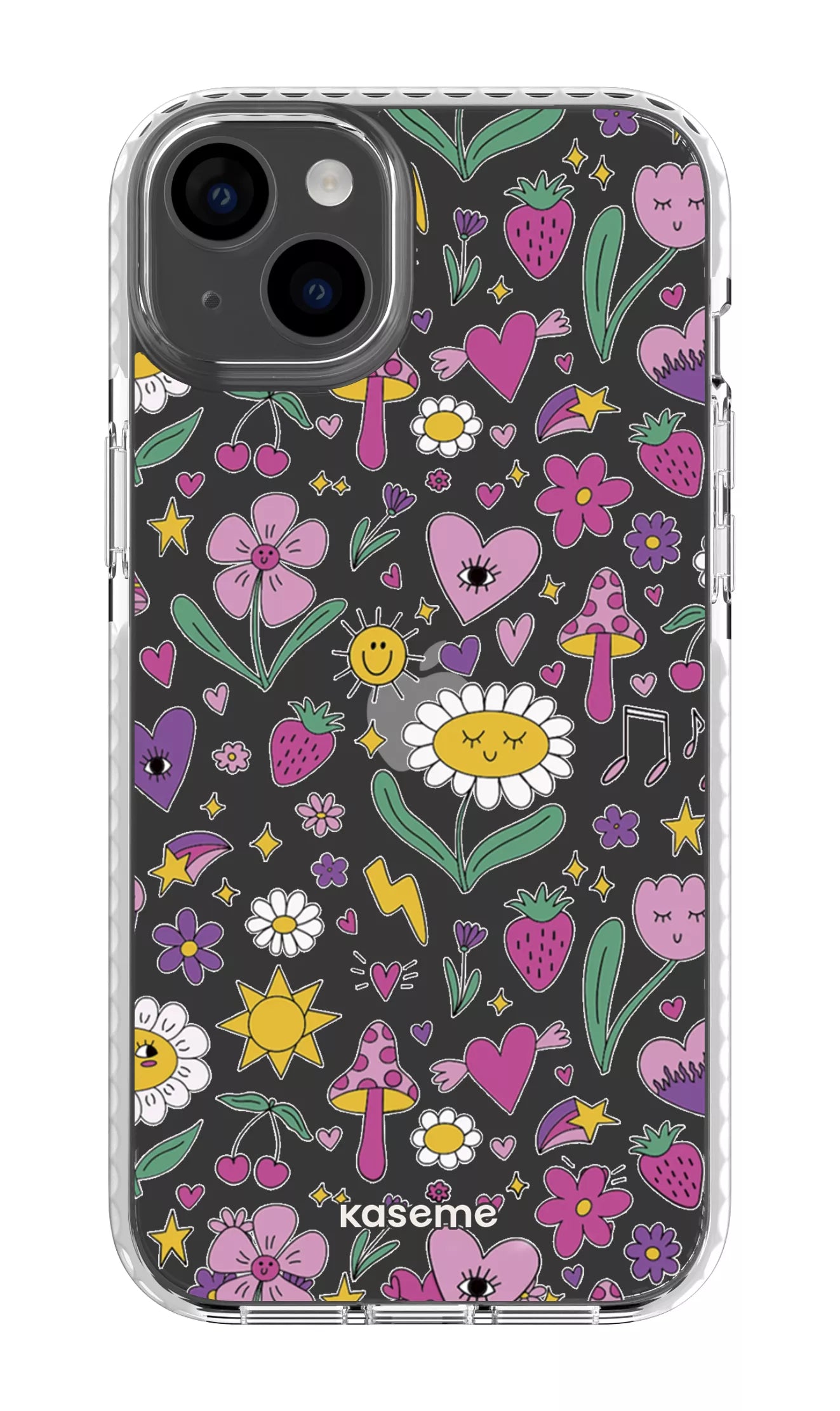 iPhone 14 Plus Clear Case White Hypnotize Clear Case -