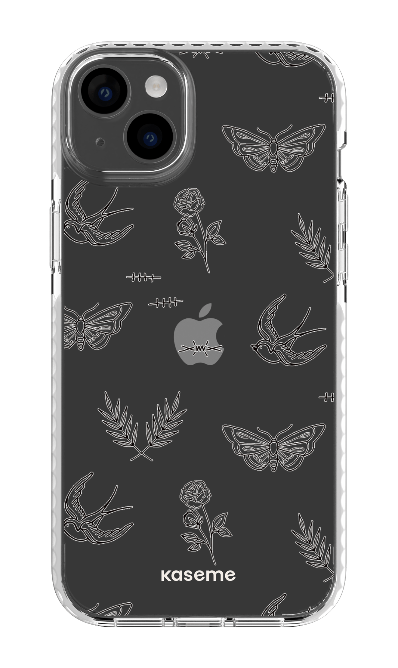 iPhone 14 Plus Clear Case White Ink Clear Case -